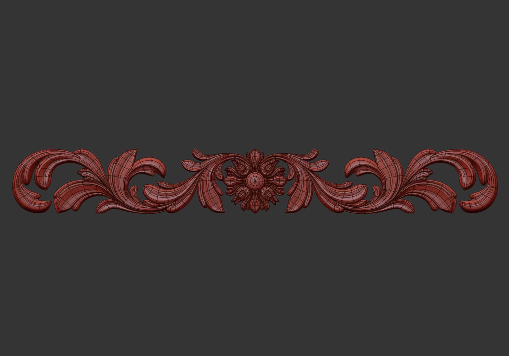 Carved decor 3D model_6