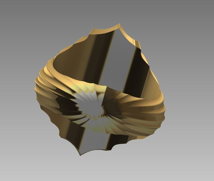 Virgen del Carmen ring 3D model_2