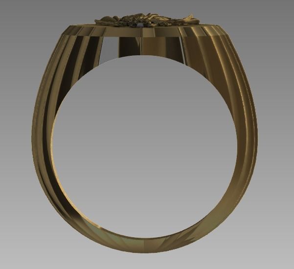 Virgen del Carmen ring 3D model_4