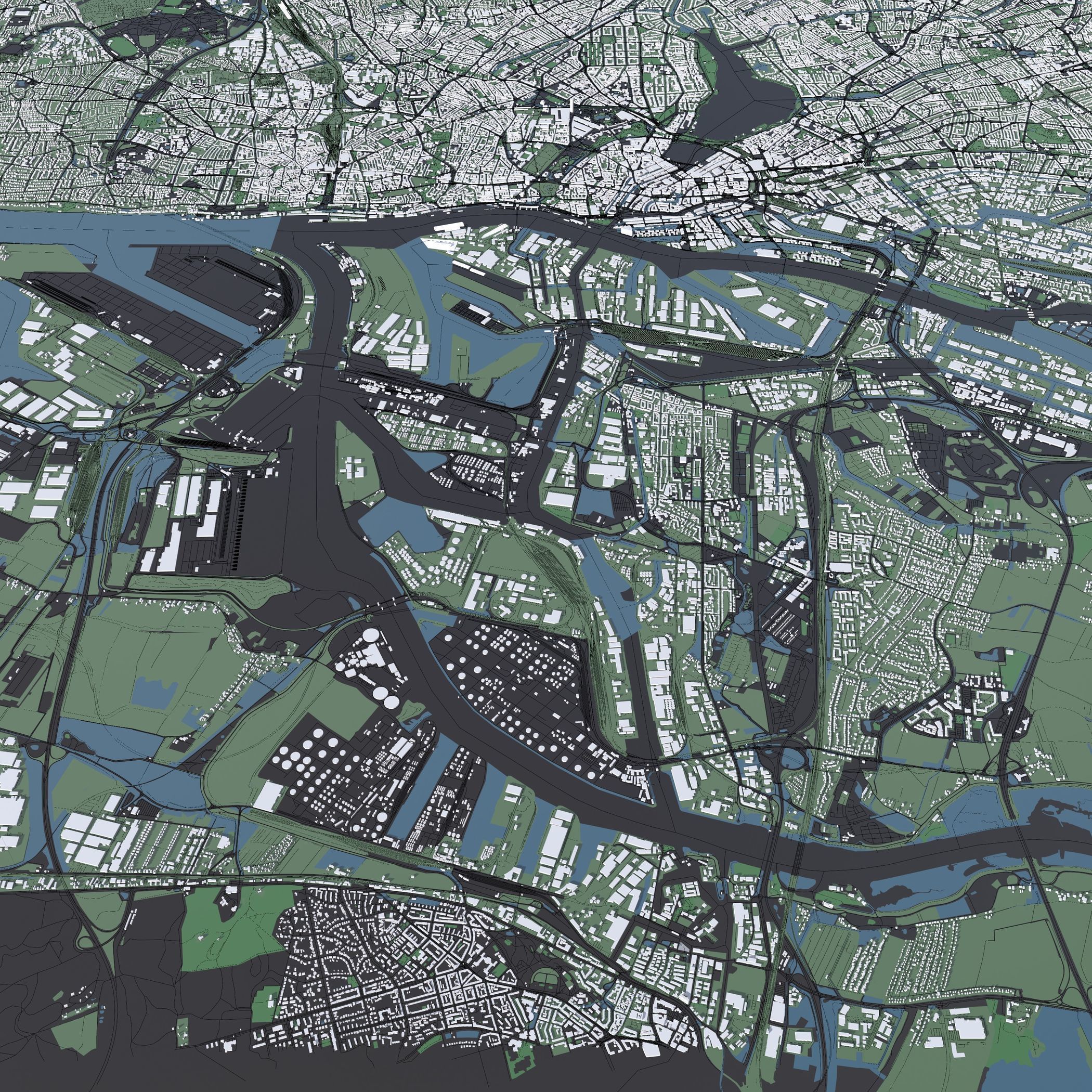 Cities in Germany - mass buildings 3D Model Collection_2