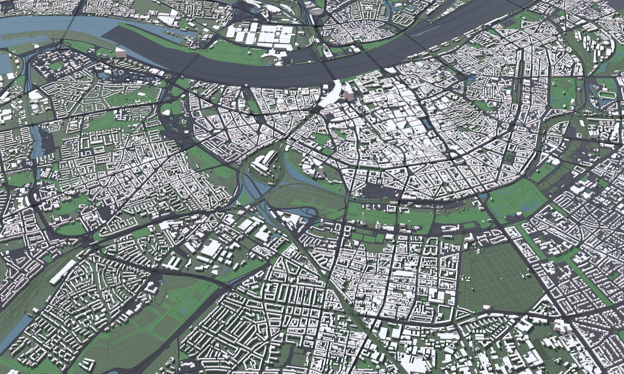 Cities in Germany - mass buildings 3D Model Collection_6