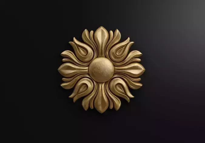 Carved rosette