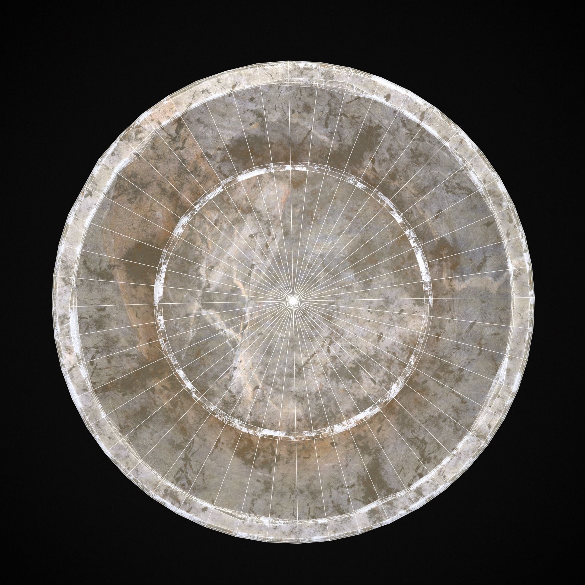 Garden Planter Variation Eight  Low-poly 3D model_8