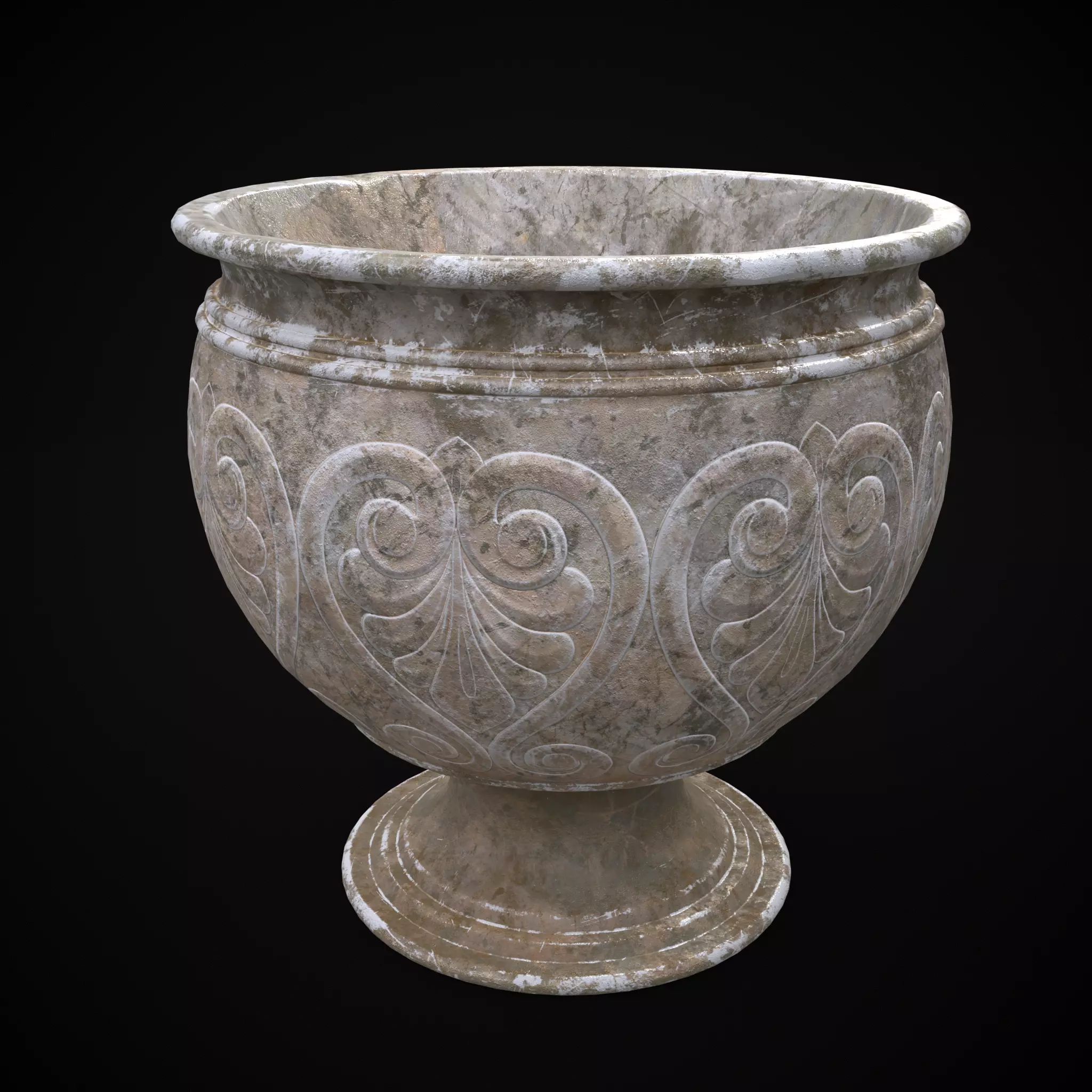 Garden Planter Variation Eight  Low-poly 3D model_0