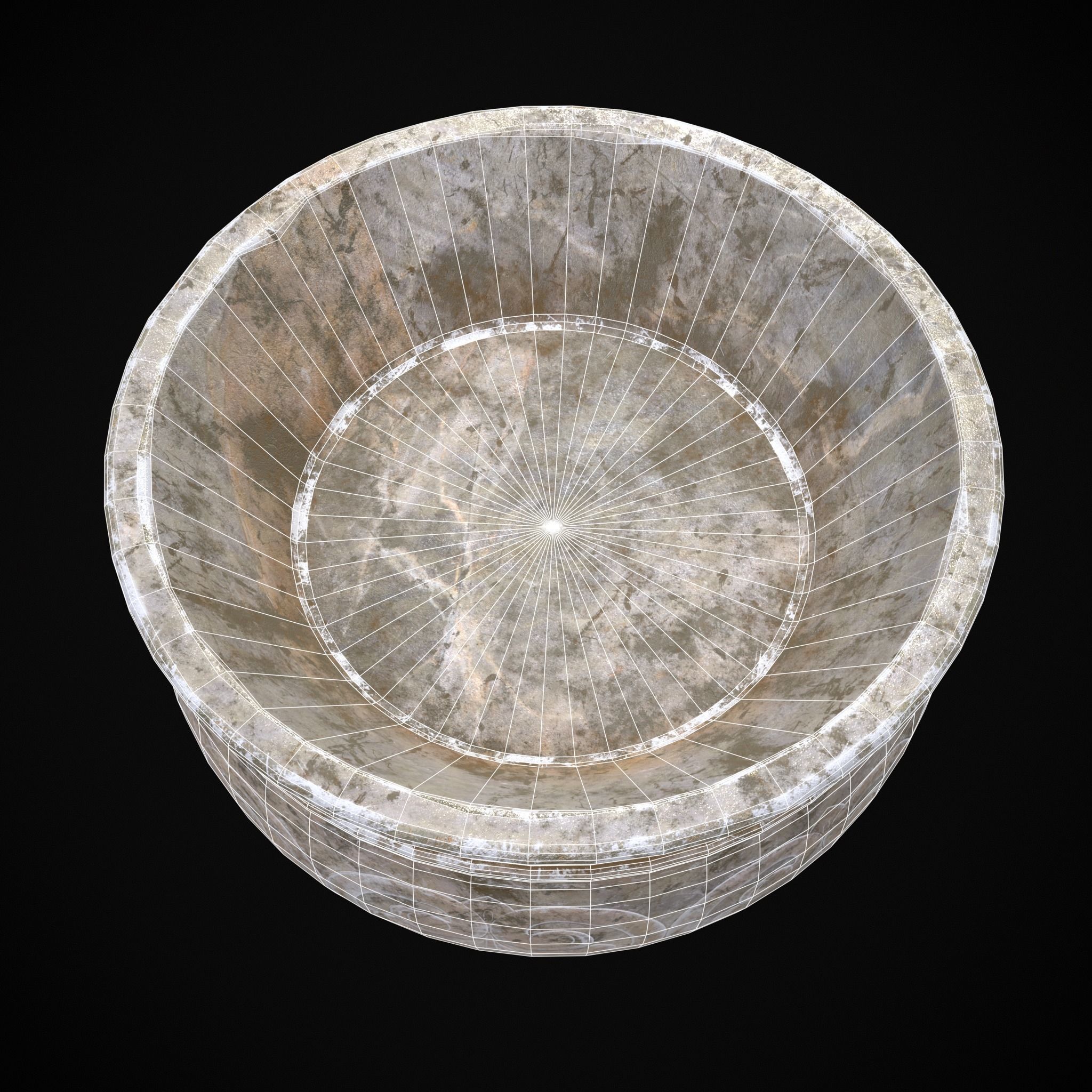 Garden Planter Variation Eight  Low-poly 3D model_6