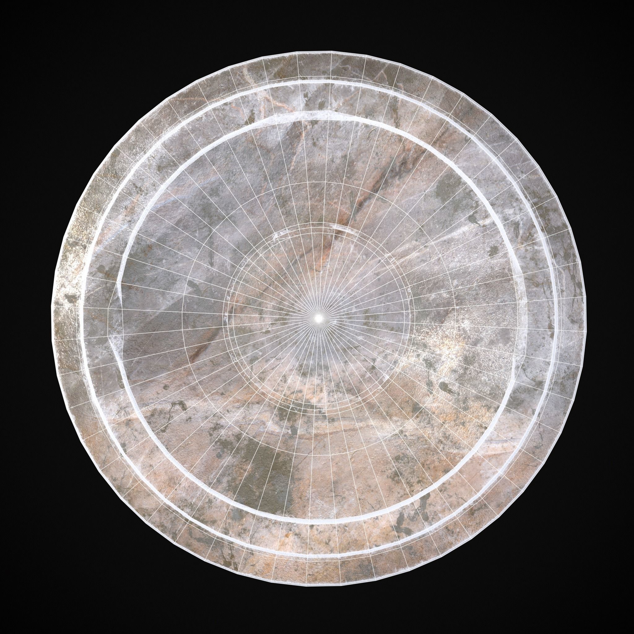 Garden Planter Variation Nine Low-poly 3D model_6