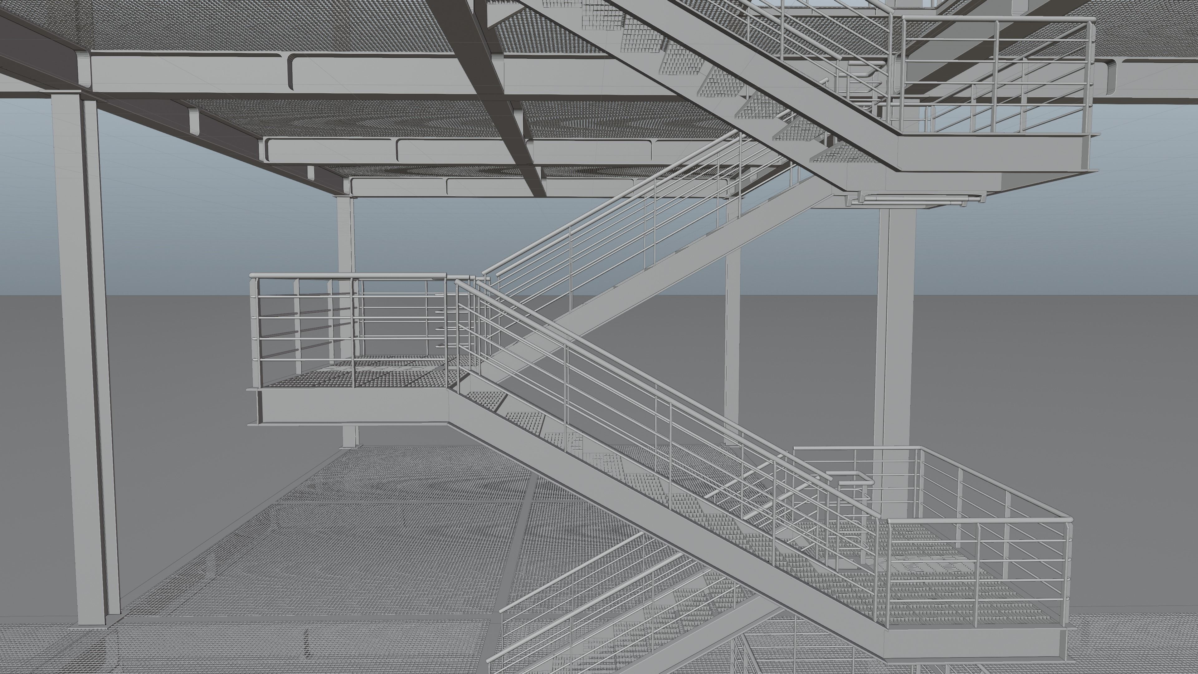 Modular  Expandable Metallic Structure 3D model_38