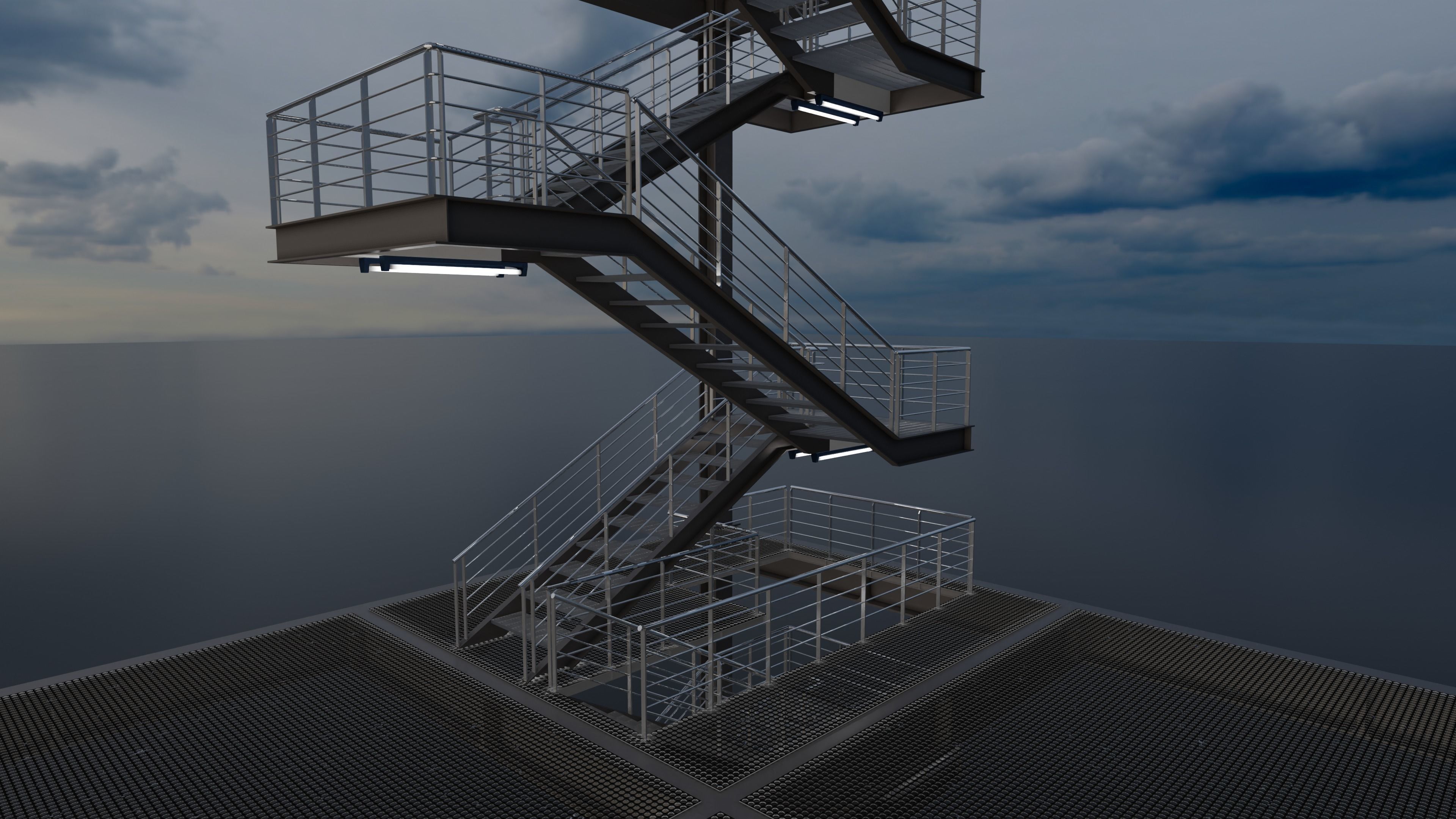 Modular  Expandable Metallic Structure 3D model_19