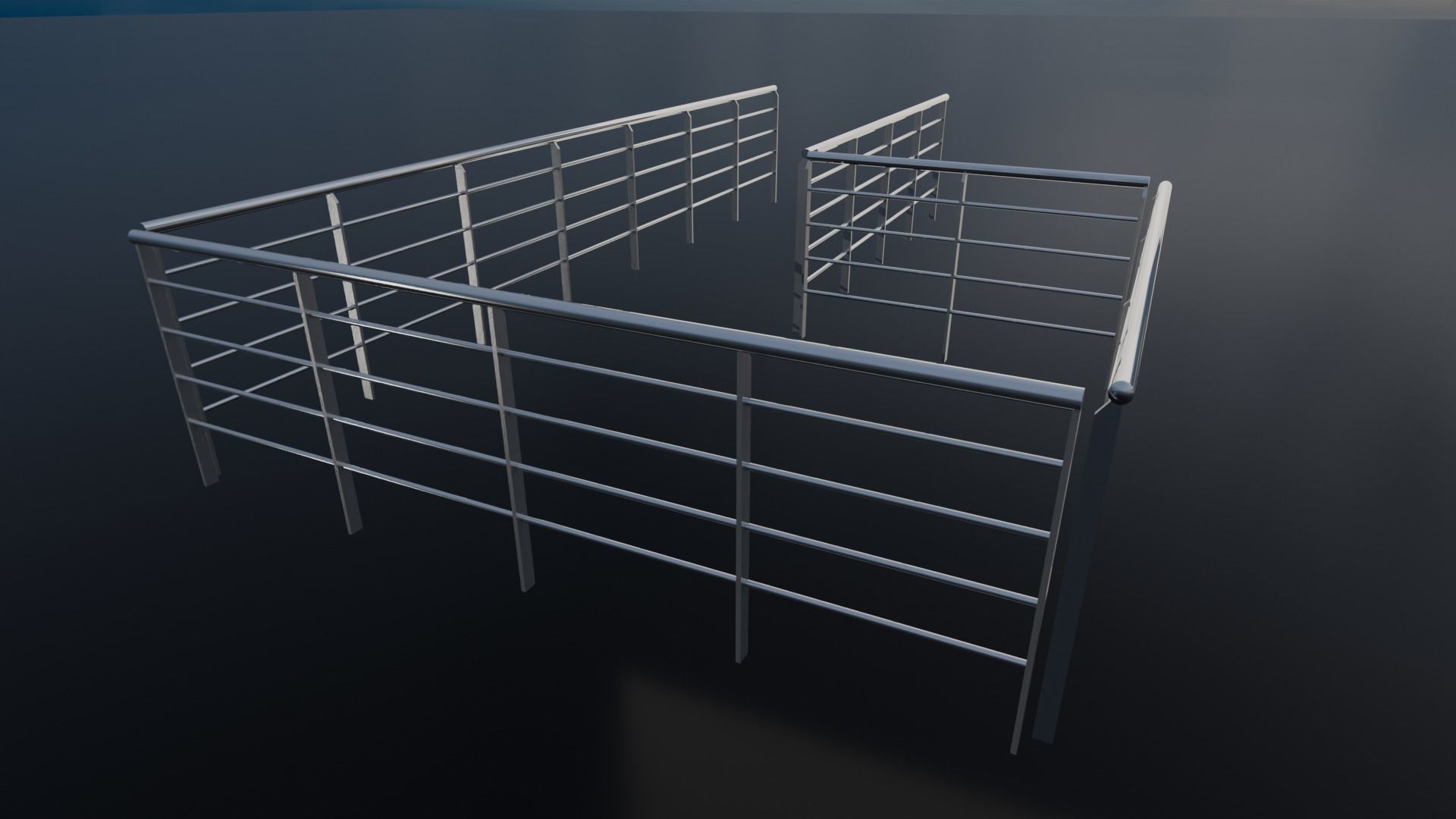 Modular  Expandable Metallic Structure 3D model_18