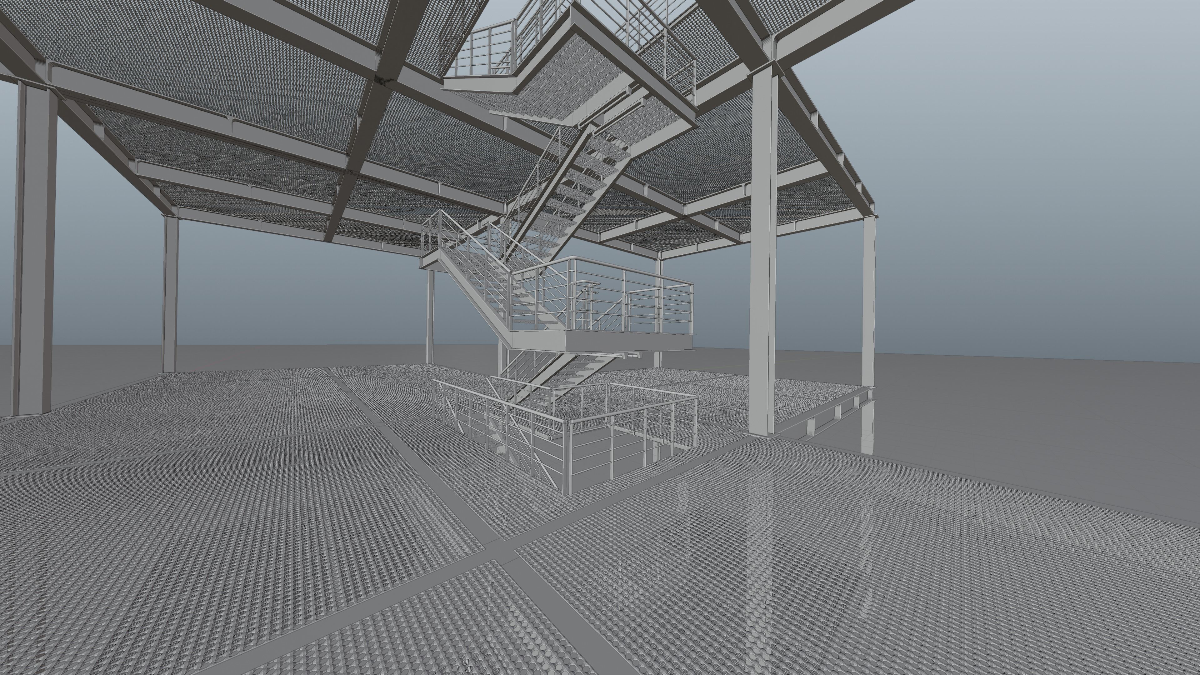 Modular  Expandable Metallic Structure 3D model_37