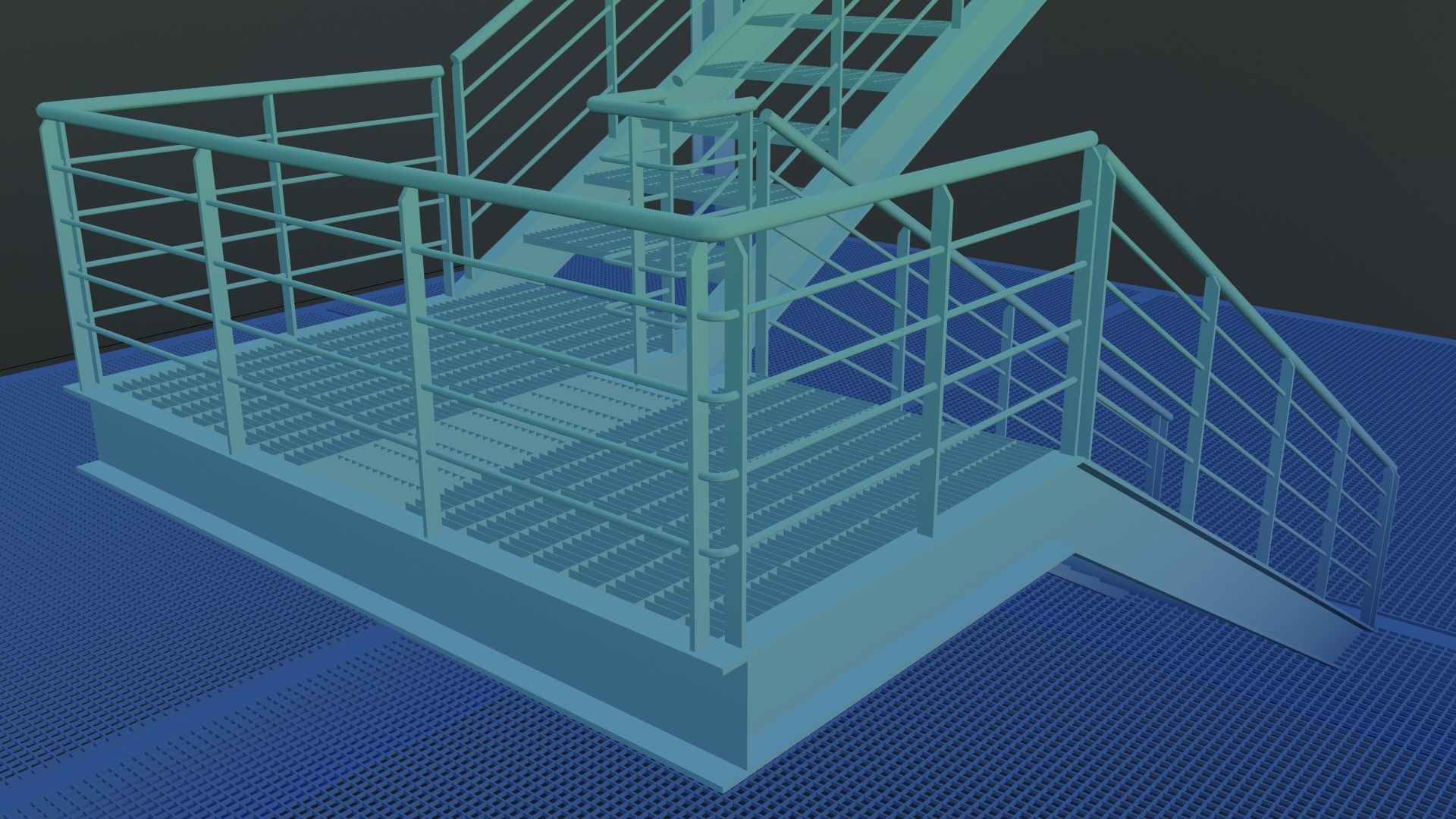 Modular  Expandable Metallic Structure 3D model_31