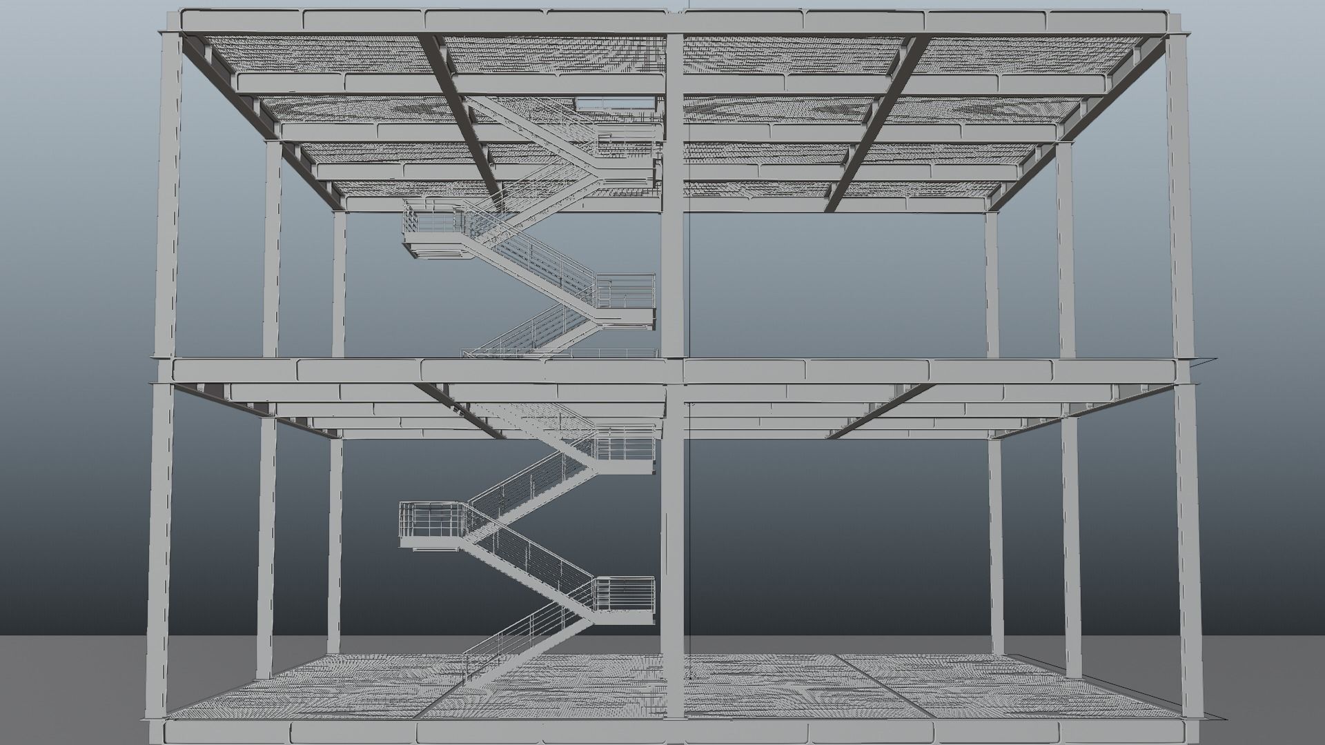 Modular  Expandable Metallic Structure 3D model_25