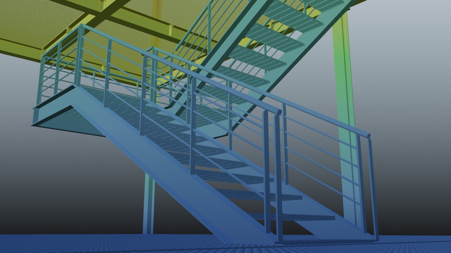 Modular  Expandable Metallic Structure 3D model_27