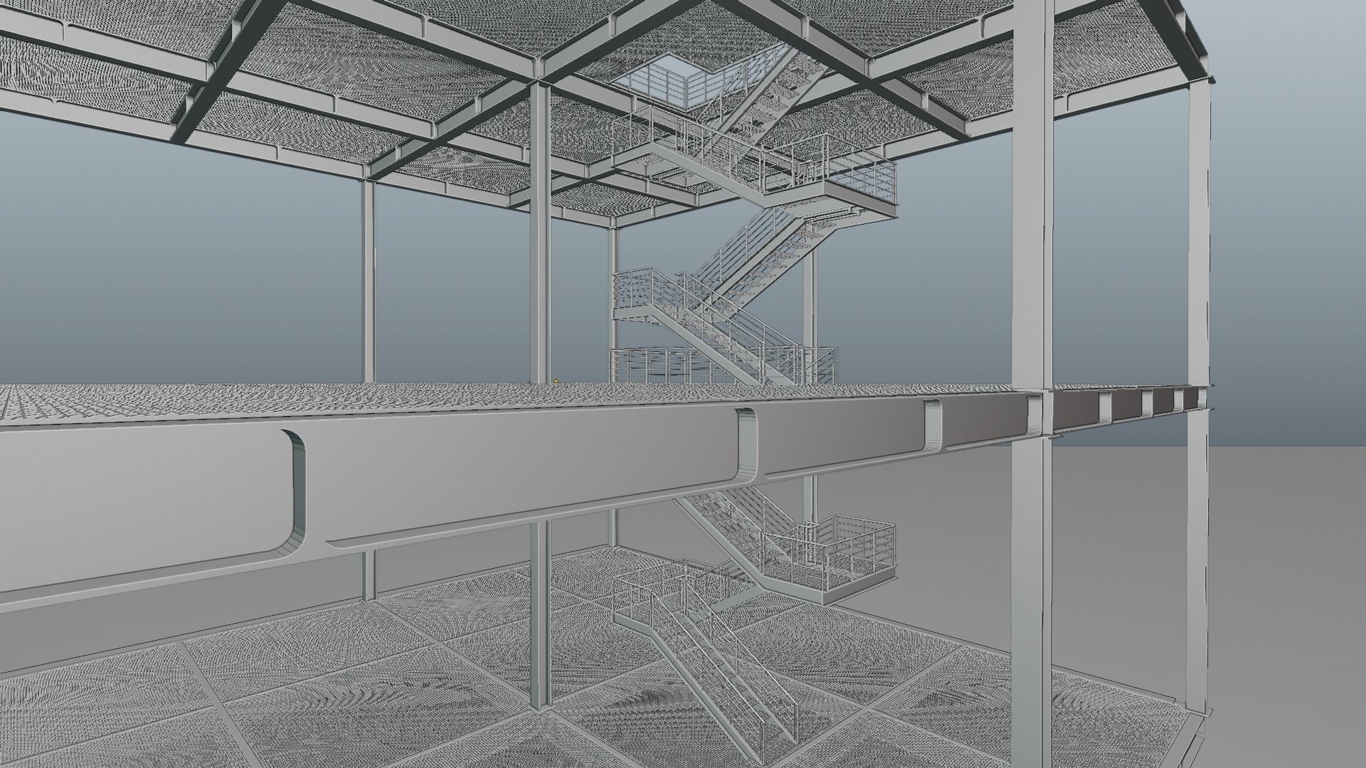 Modular  Expandable Metallic Structure 3D model_23