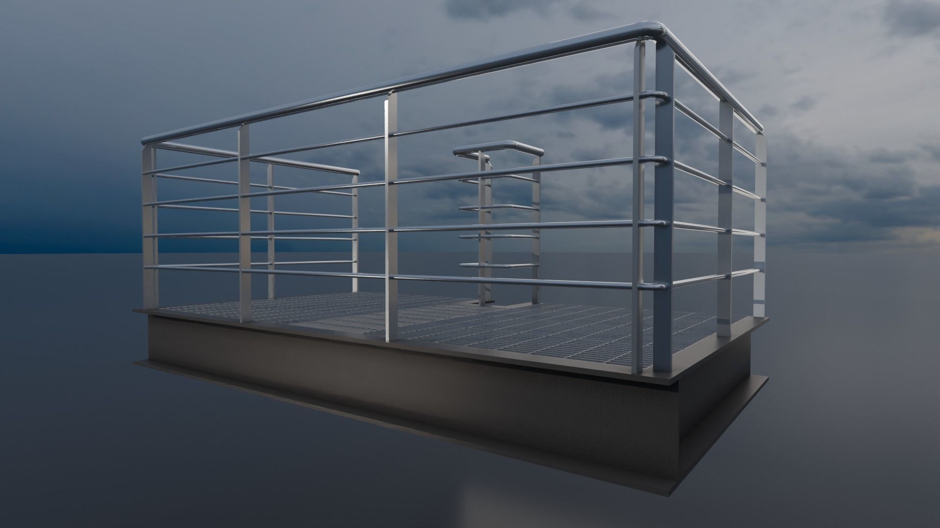Modular  Expandable Metallic Structure 3D model_16