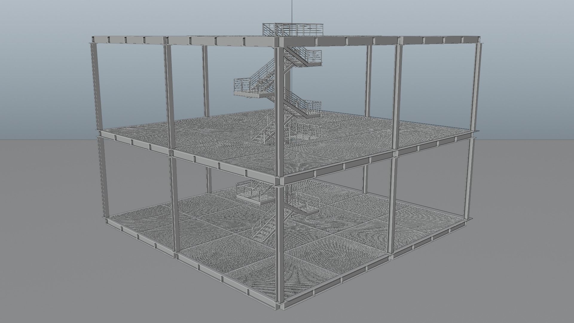Modular  Expandable Metallic Structure 3D model_26
