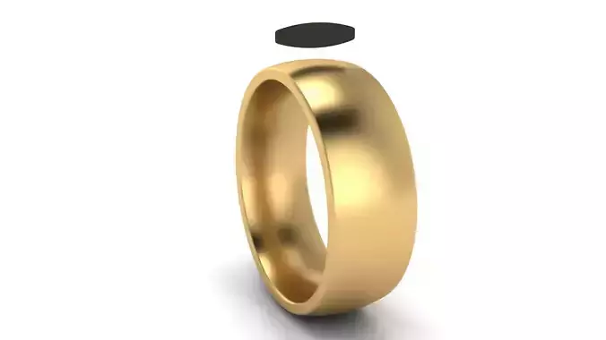 Traditional Wedding Band 6 mm Wide US SIZES