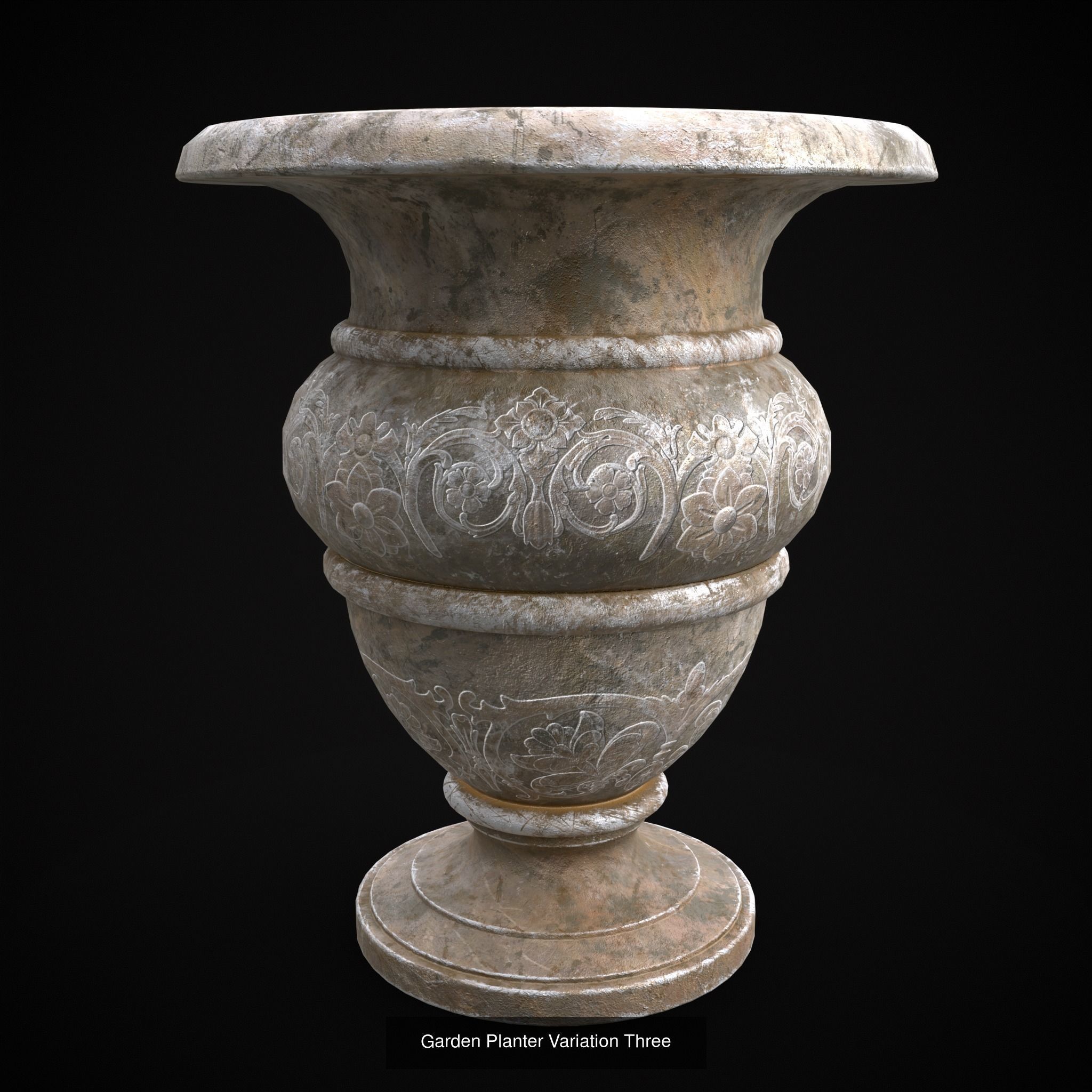 Garden Planters Pack 3D Model Collection_19