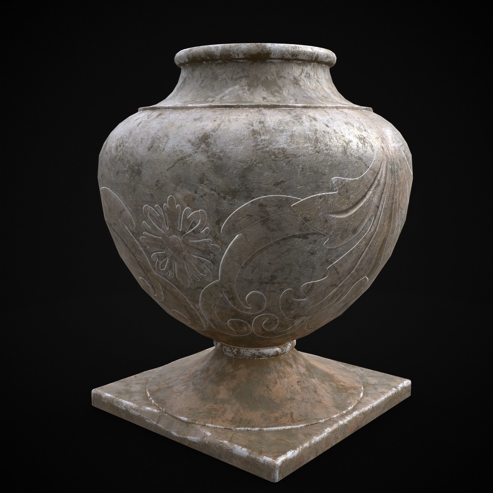 Garden Planters Pack 3D Model Collection_52