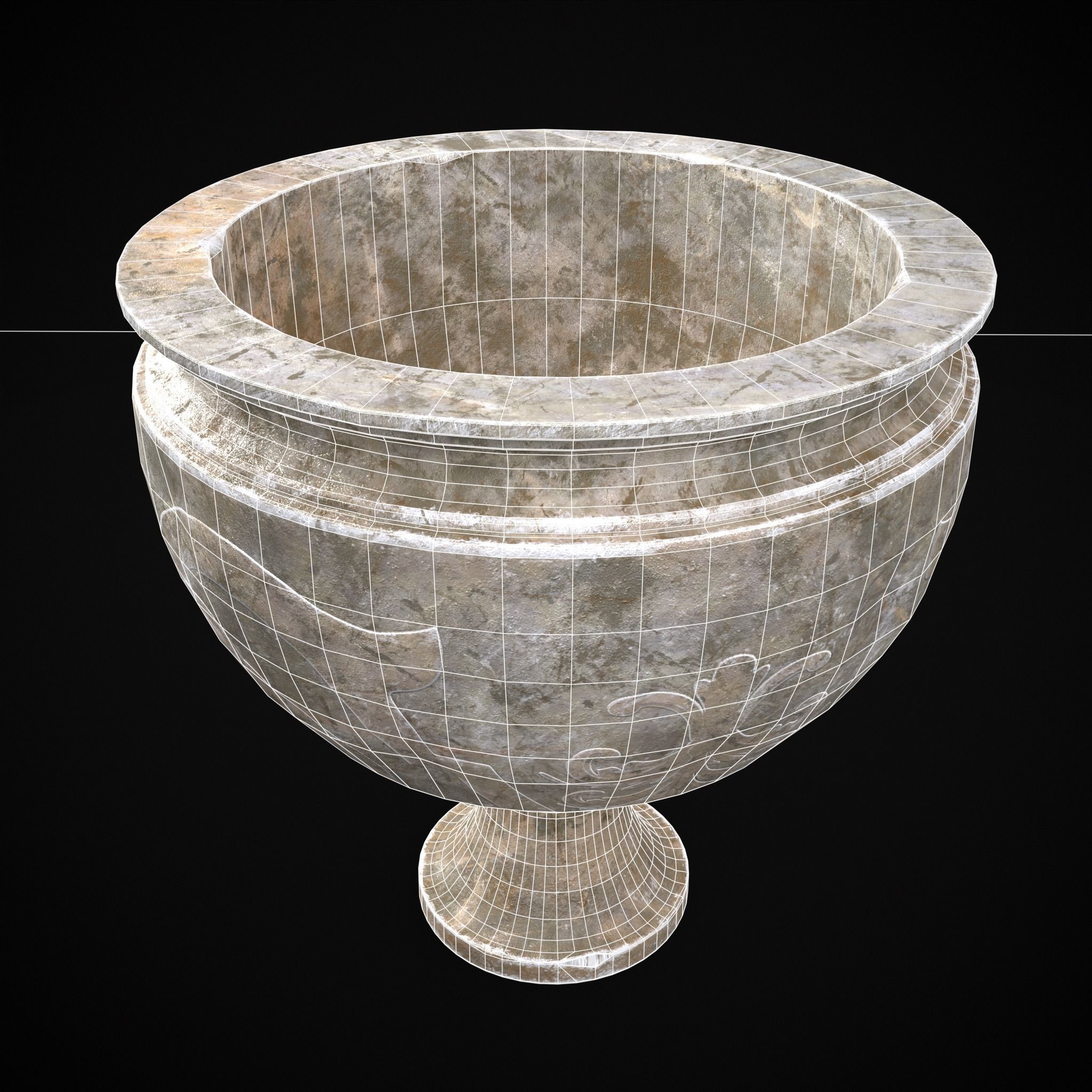 Garden Planters Pack 3D Model Collection_57