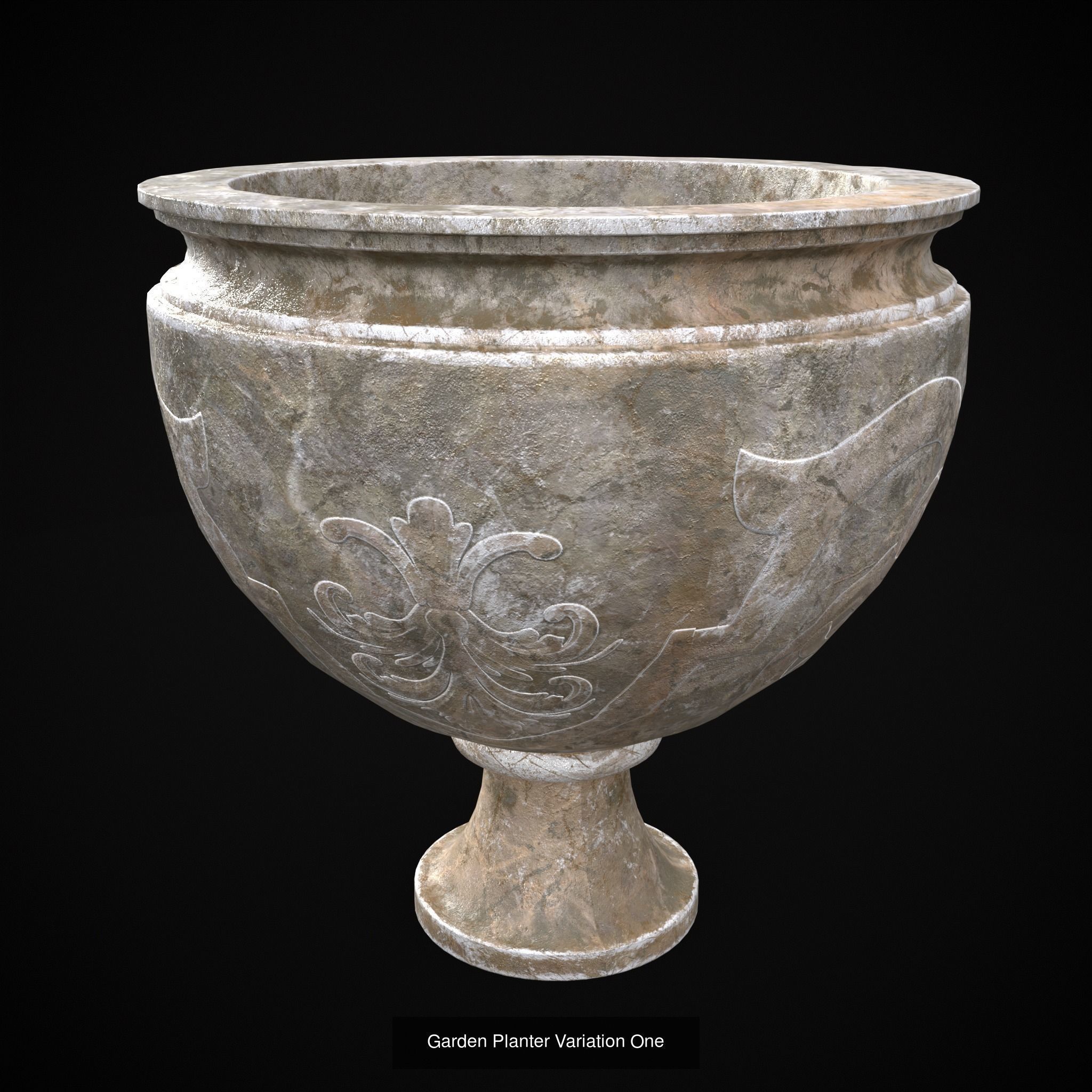 Garden Planters Pack 3D Model Collection_17