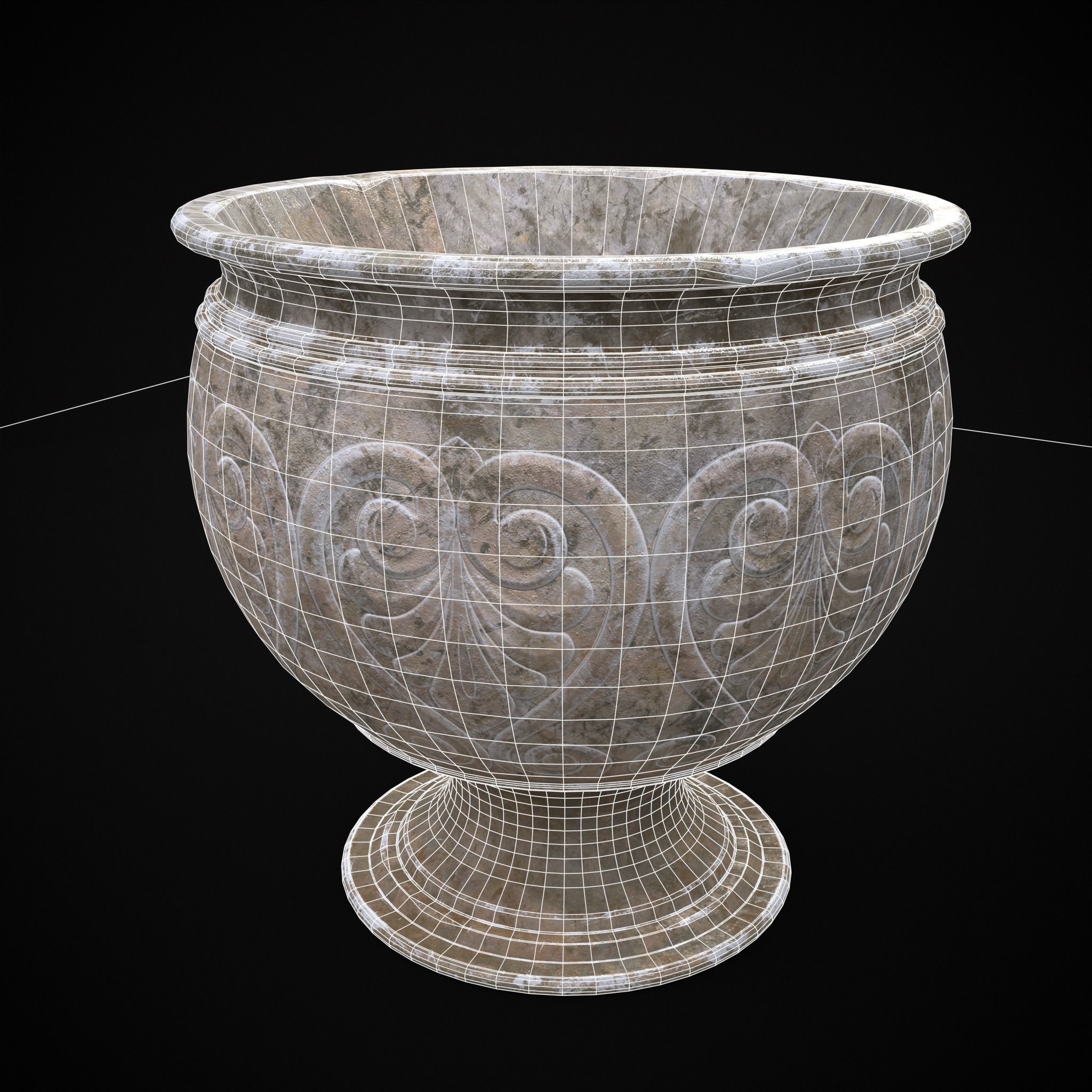 Garden Planters Pack 3D Model Collection_29