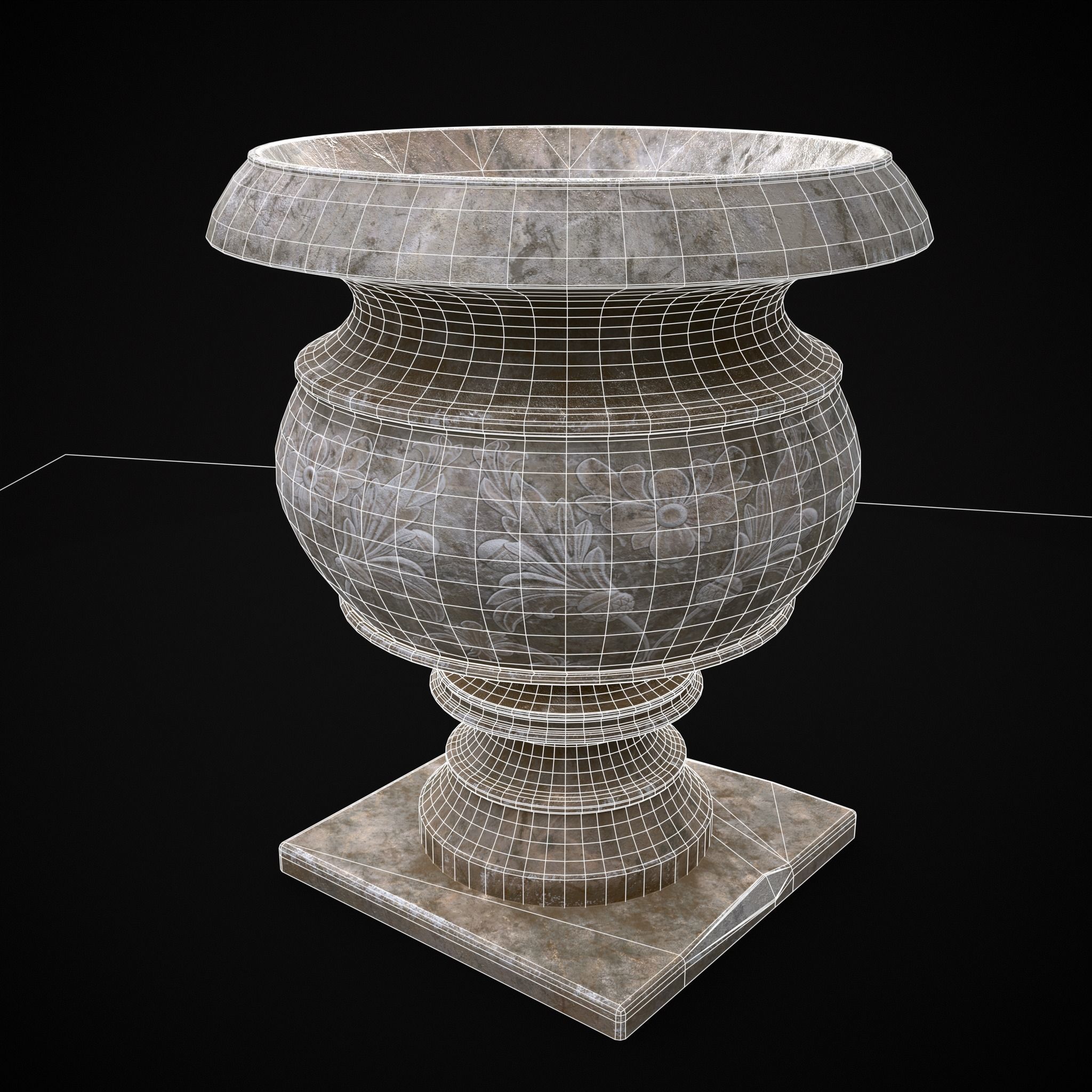 Garden Planters Pack 3D Model Collection_33