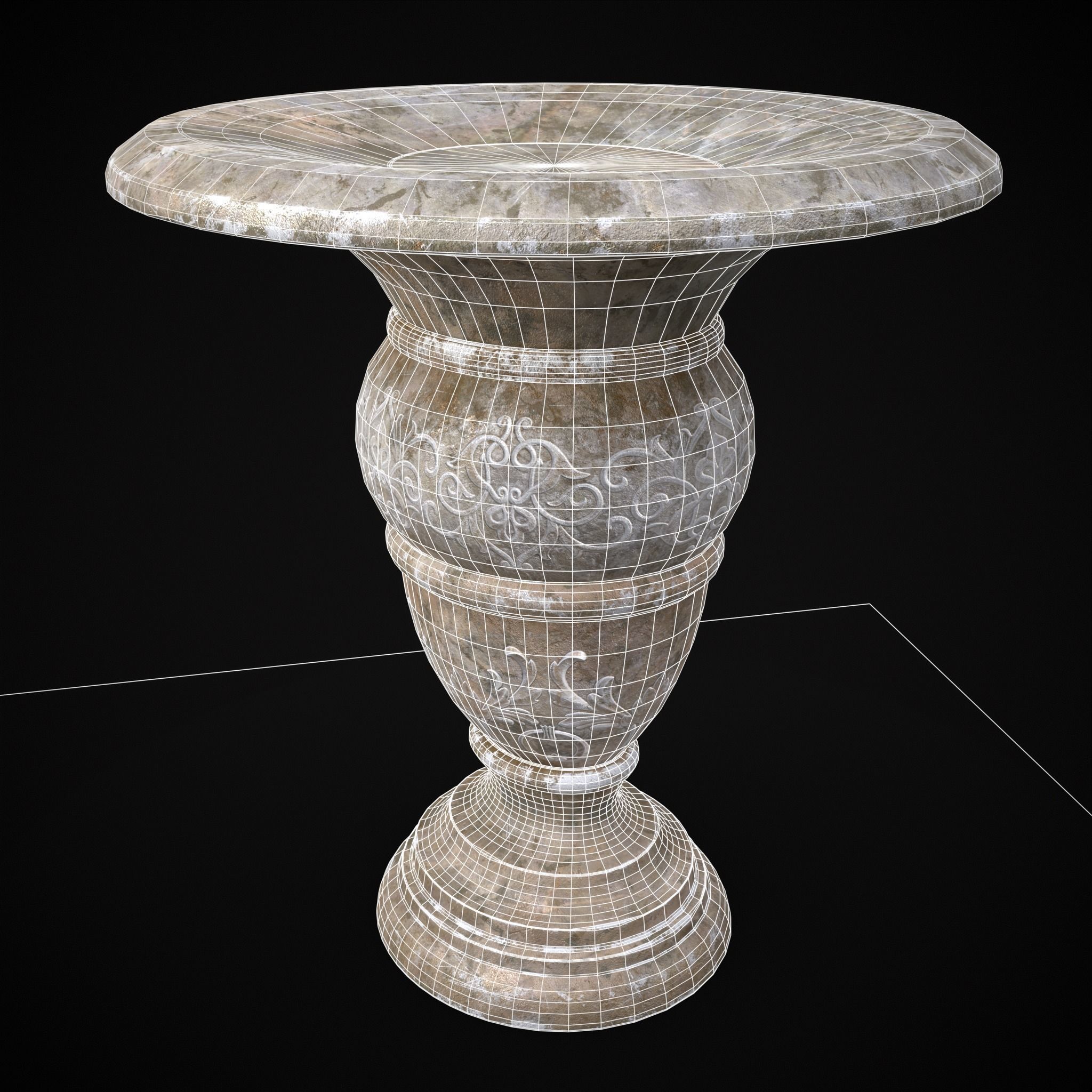 Garden Planters Pack 3D Model Collection_49