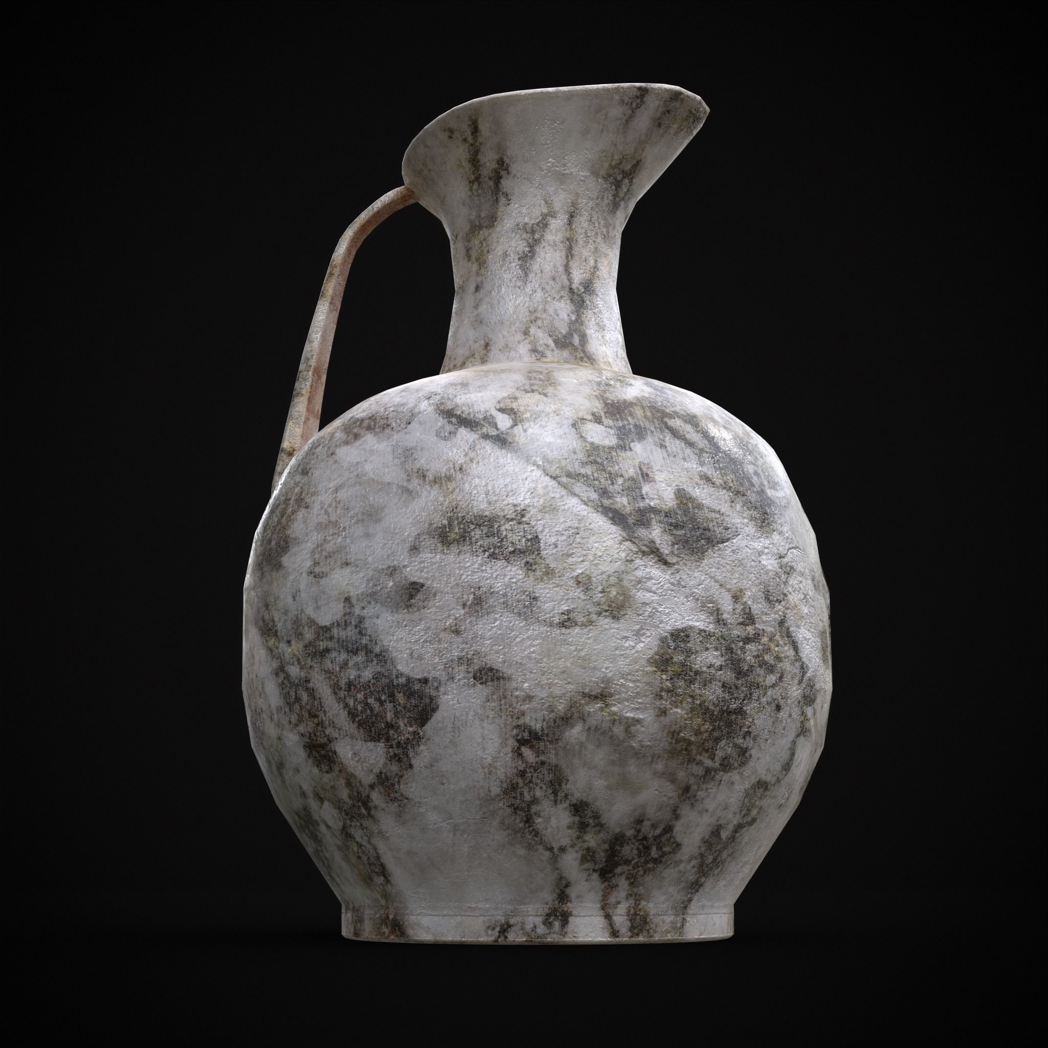 Small Marble Pitcher  Low-poly 3D model_10