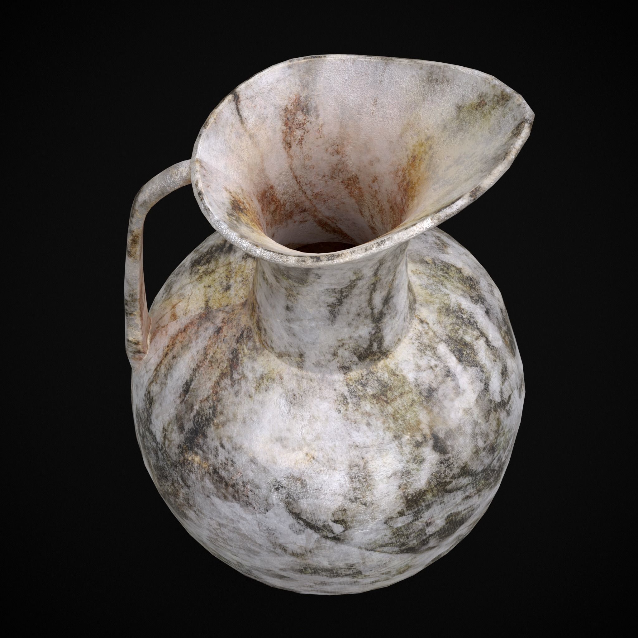 Small Marble Pitcher  Low-poly 3D model_5