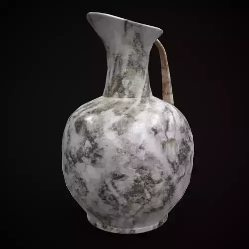 Small Marble Pitcher  Low-poly 3D model