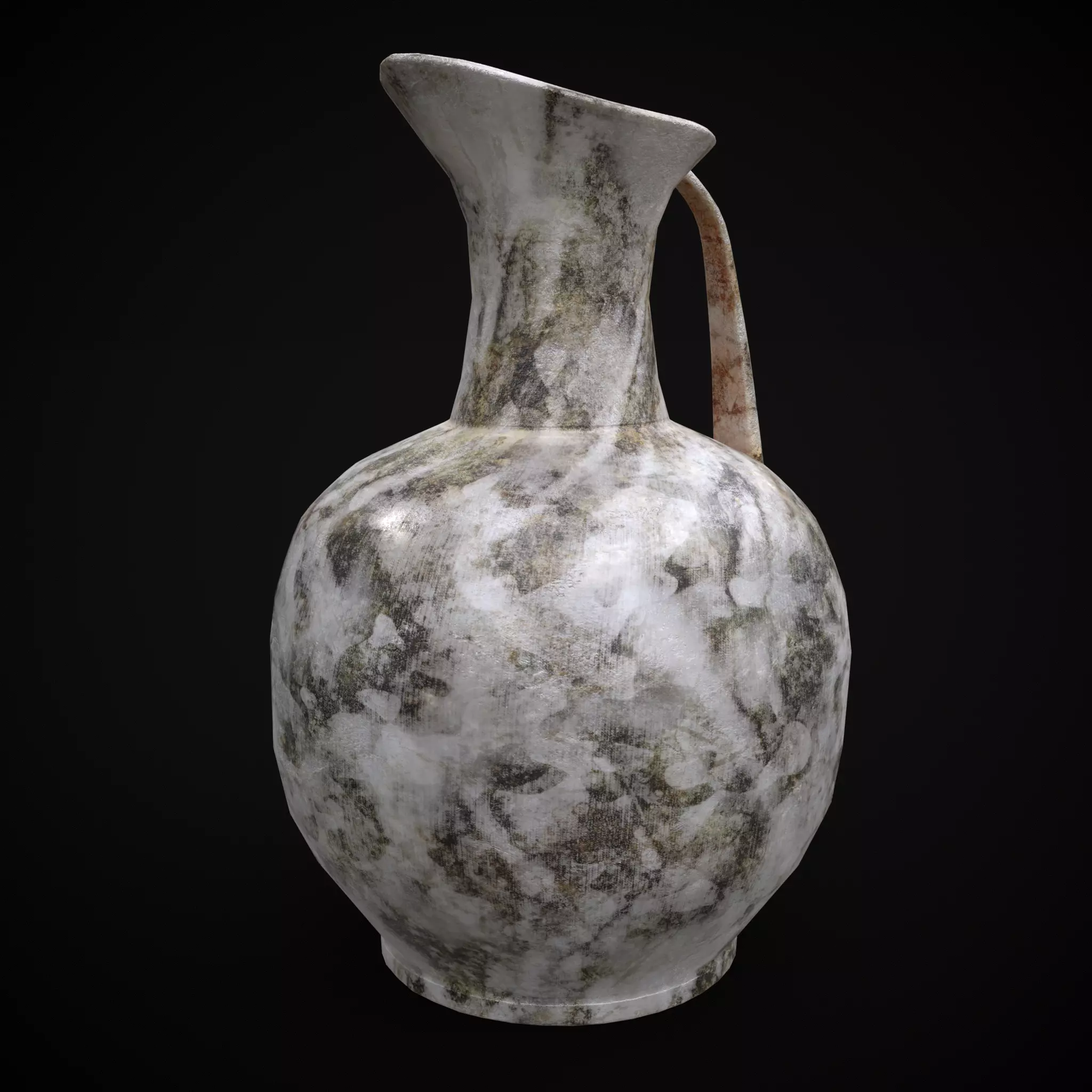 Small Marble Pitcher  Low-poly 3D model_0