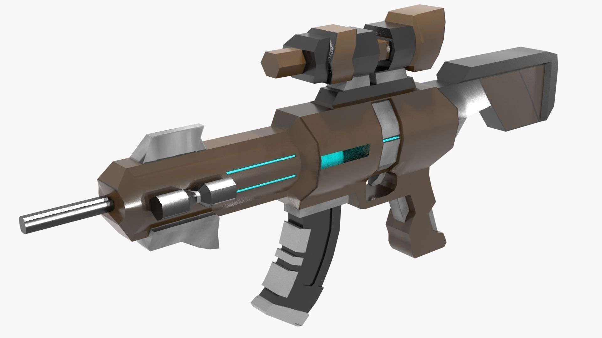 Sty Rifle 3D model Sci-Fi Style Sniper Rifle VR / AR / low-poly | CGTrader