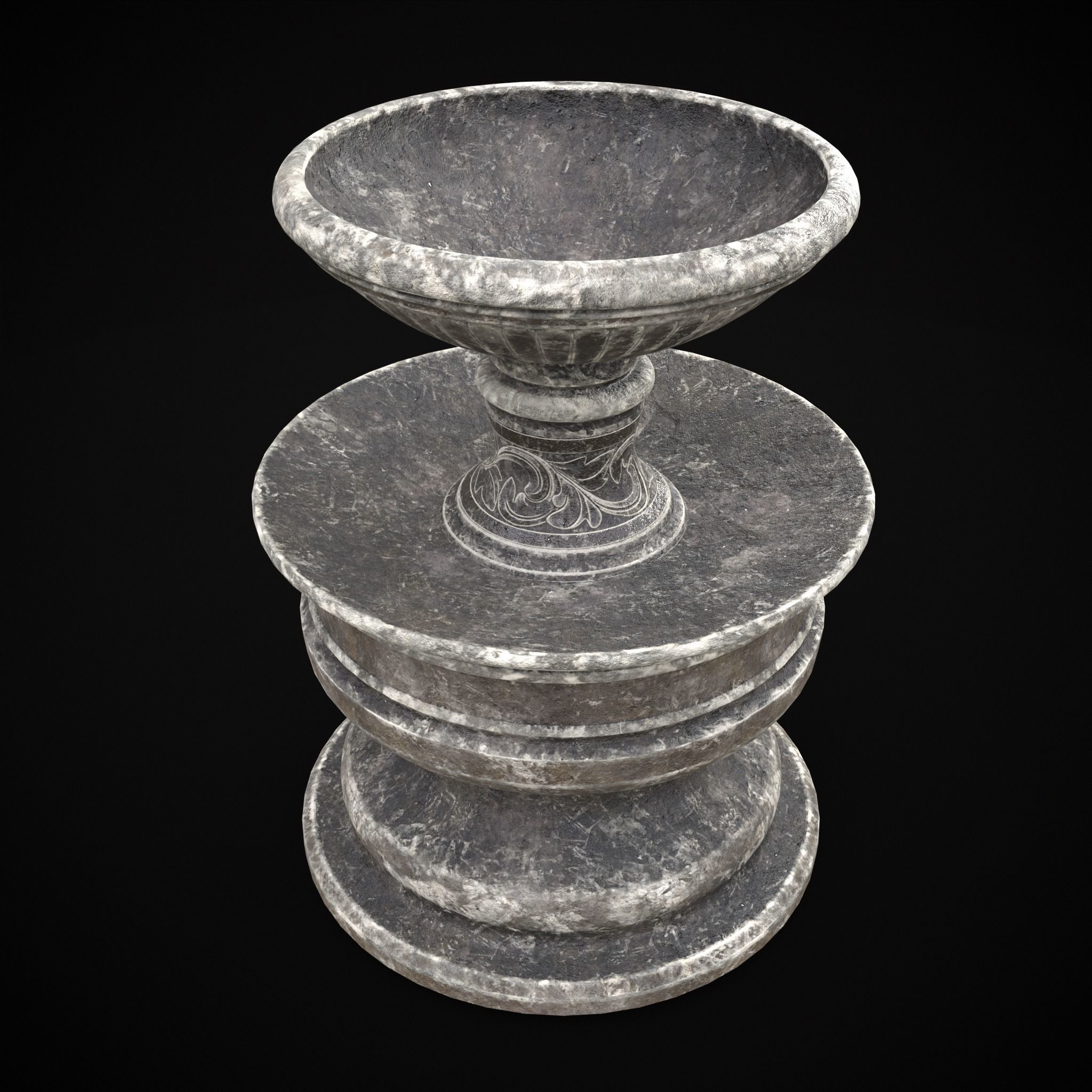 Large Garden Decoration Low-poly 3D model_3