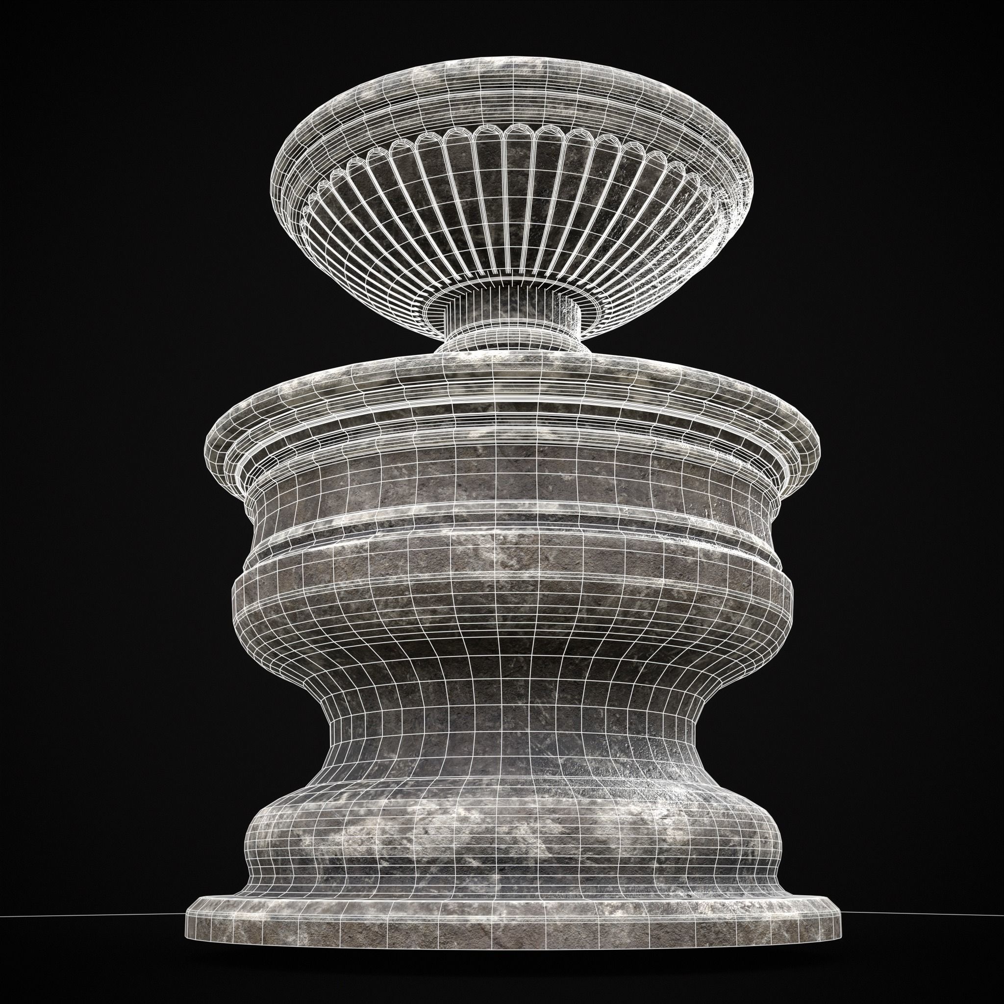 Large Garden Decoration Low-poly 3D model_10