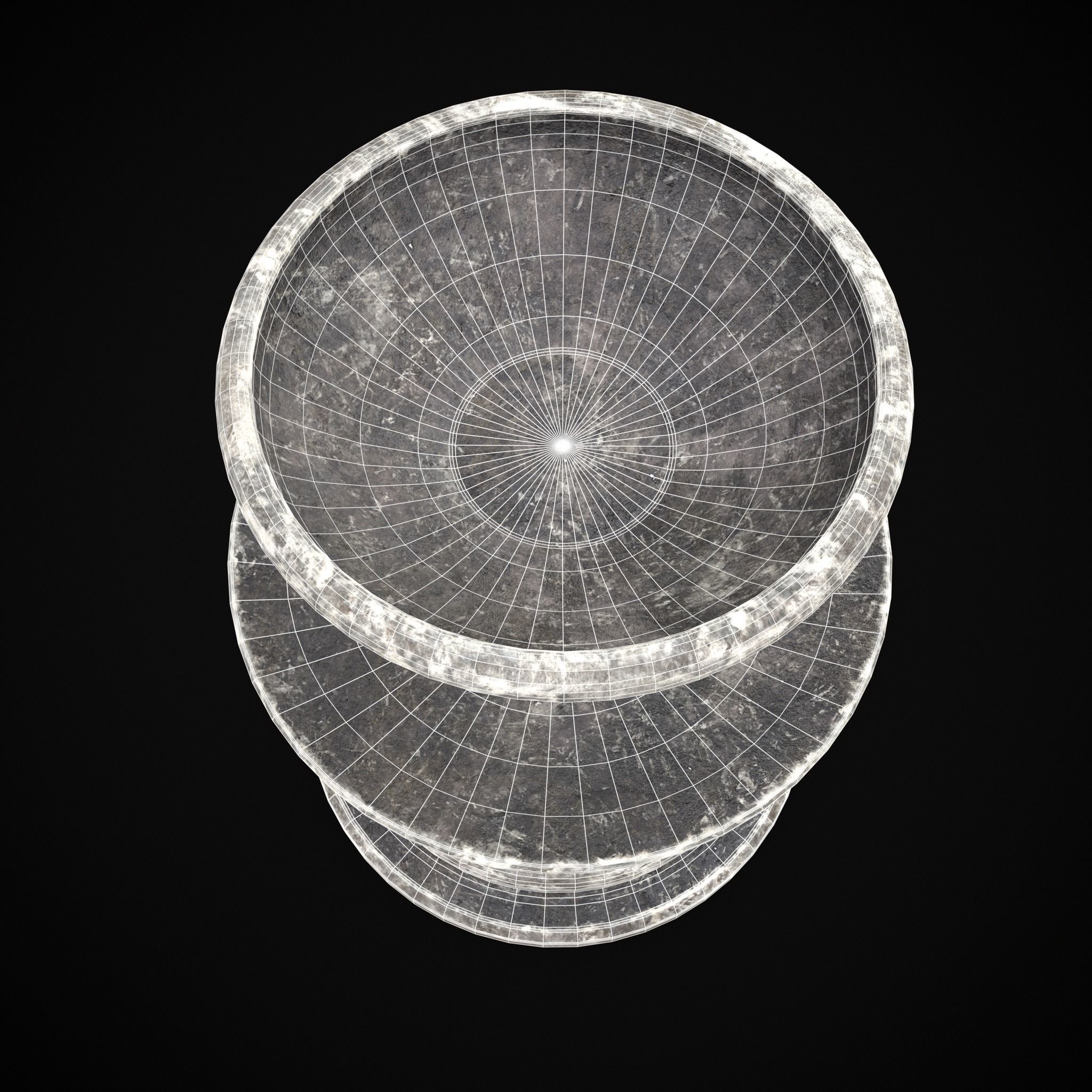 Large Garden Decoration Low-poly 3D model_6