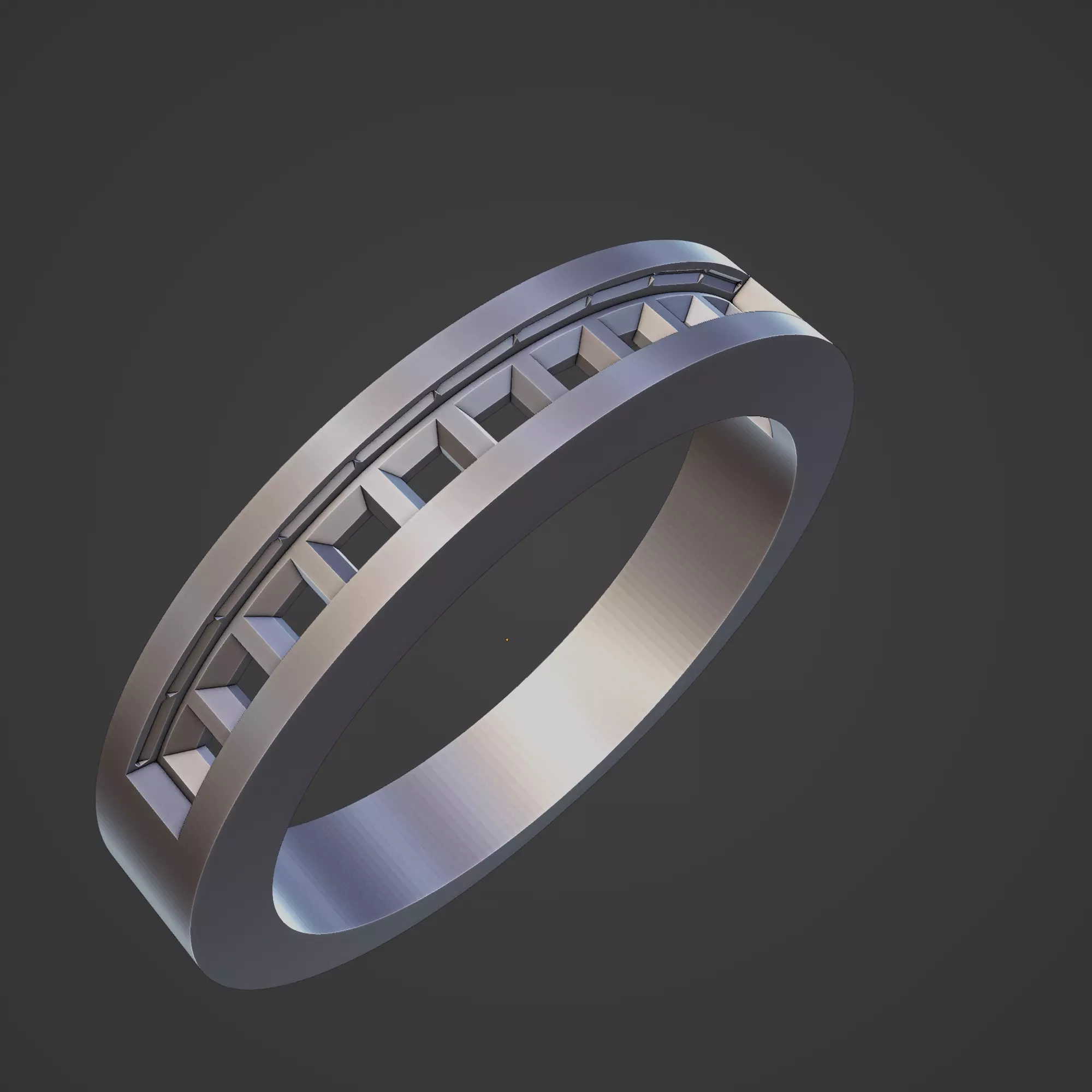 argolla con engaste invisible 3D print model