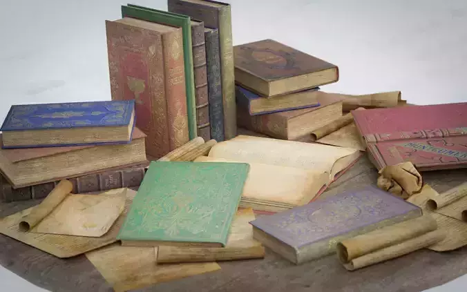 6 Old Books Medieval