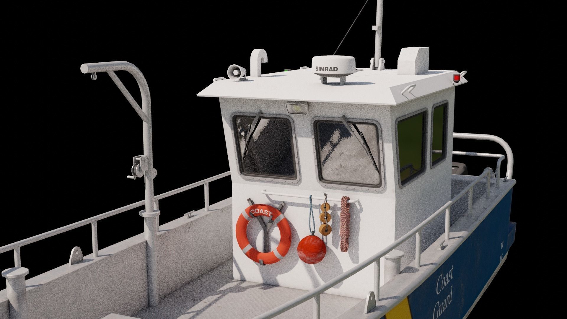 Pollution Response Vessel Low-poly 3D model_6