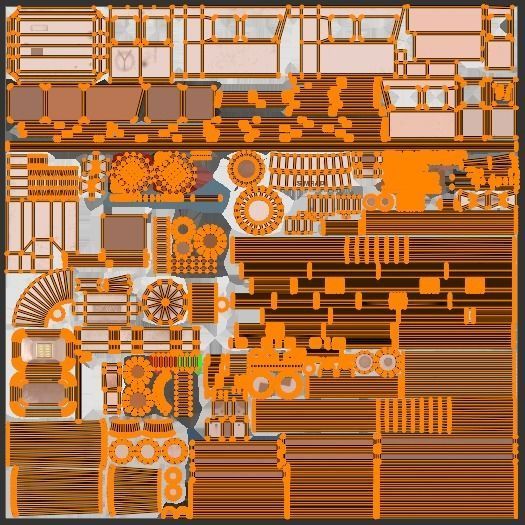 Pollution Response Vessel Low-poly 3D model_10