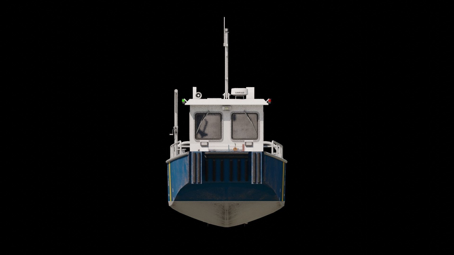 Pollution Response Vessel Low-poly 3D model_2