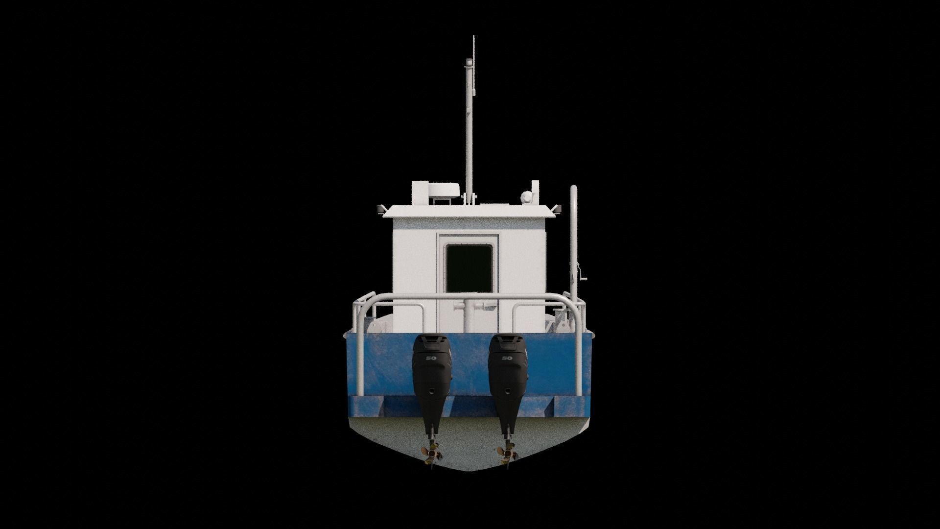 Pollution Response Vessel Low-poly 3D model_3