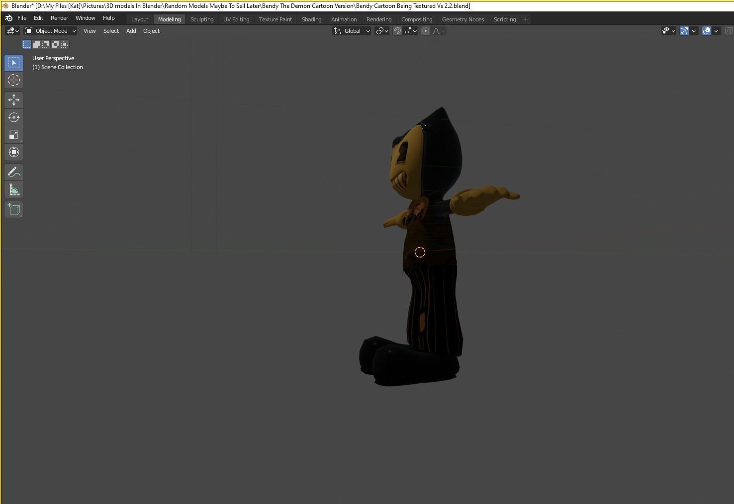 Bendy The Demon Cartoon BATDR Low-poly 3D model_3