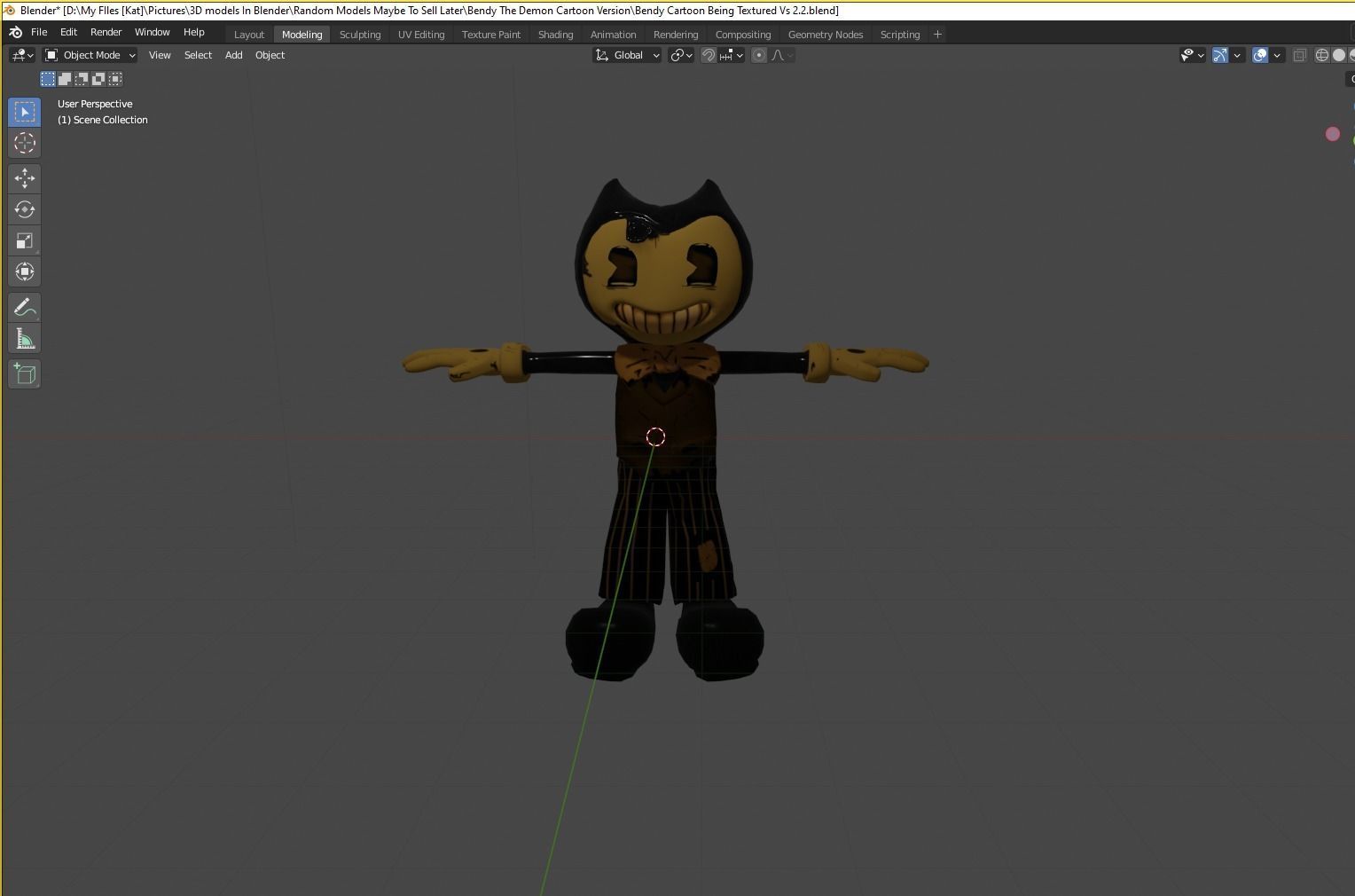 Bendy The Demon Cartoon BATDR Low-poly 3D model_2