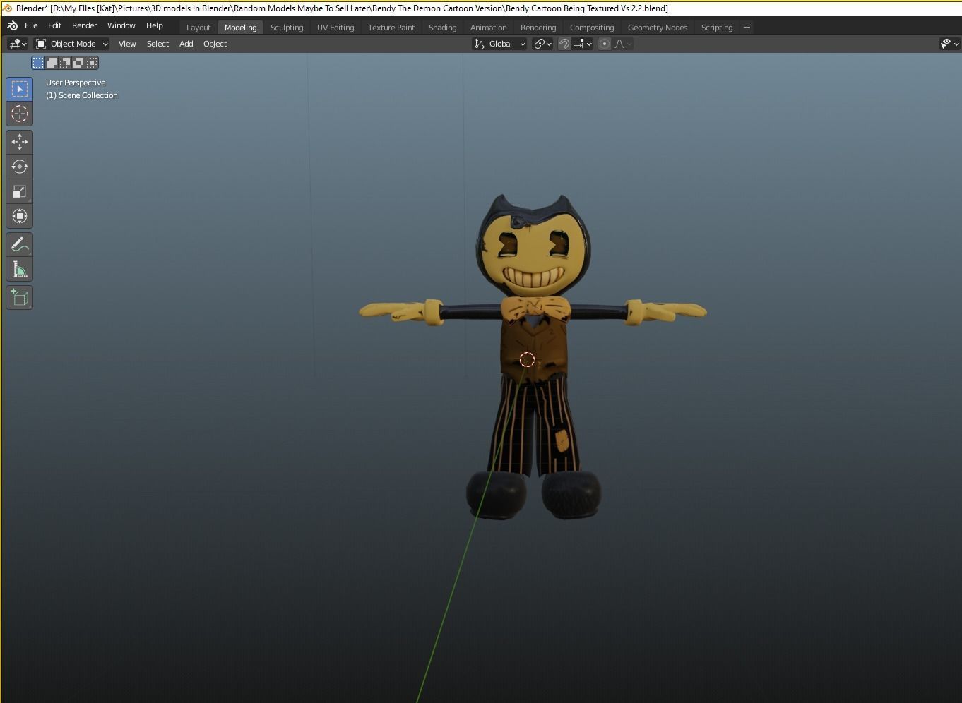 Bendy The Demon Cartoon BATDR Low-poly 3D model_4