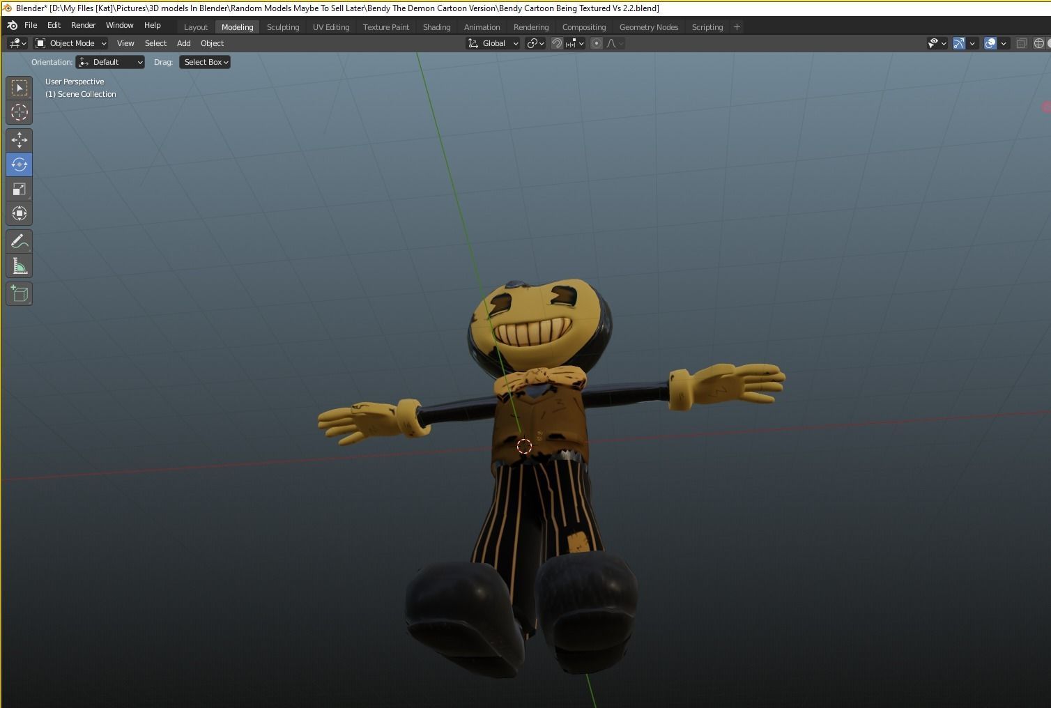 Bendy The Demon Cartoon BATDR Low-poly 3D model_7