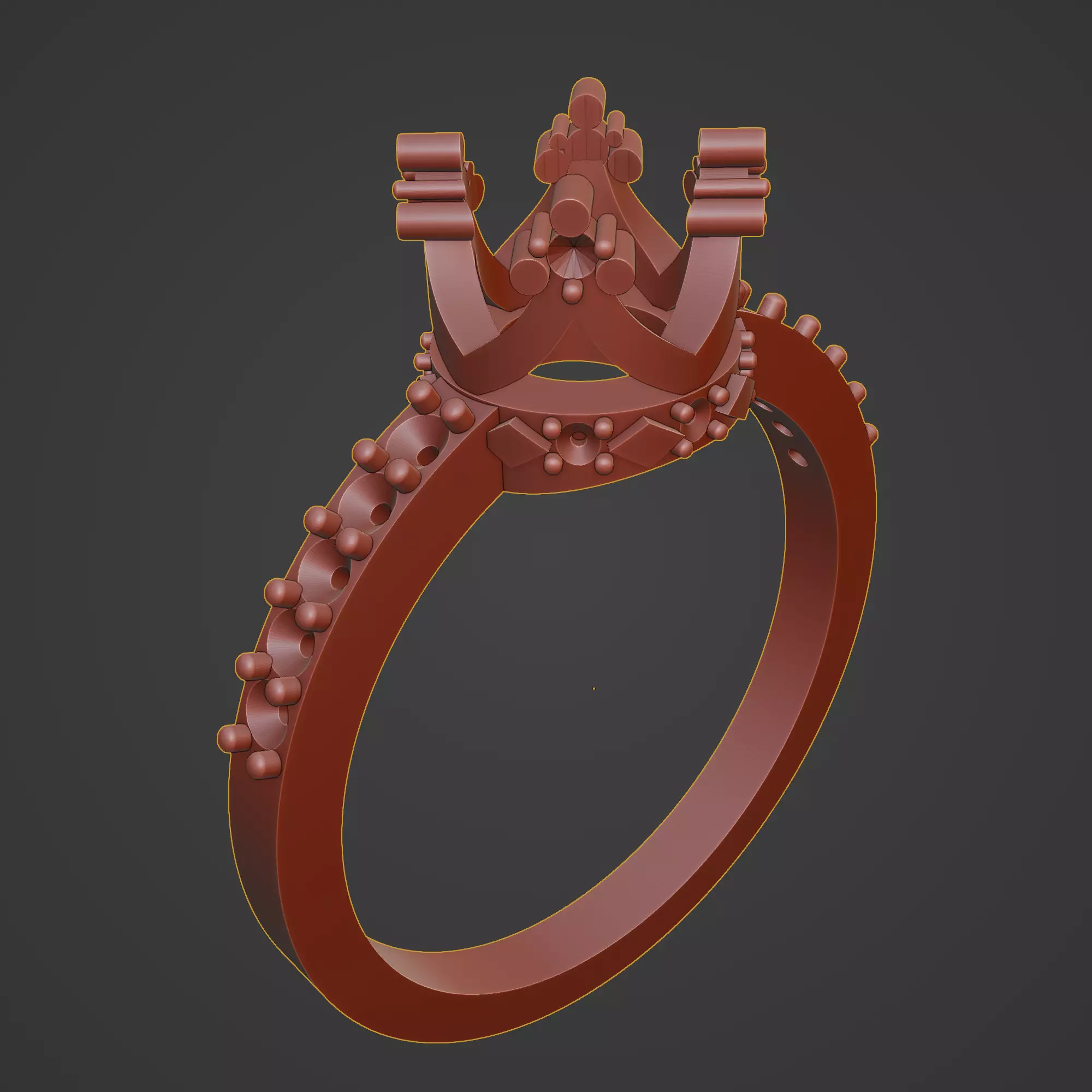 solitario tipo corona 3D print model