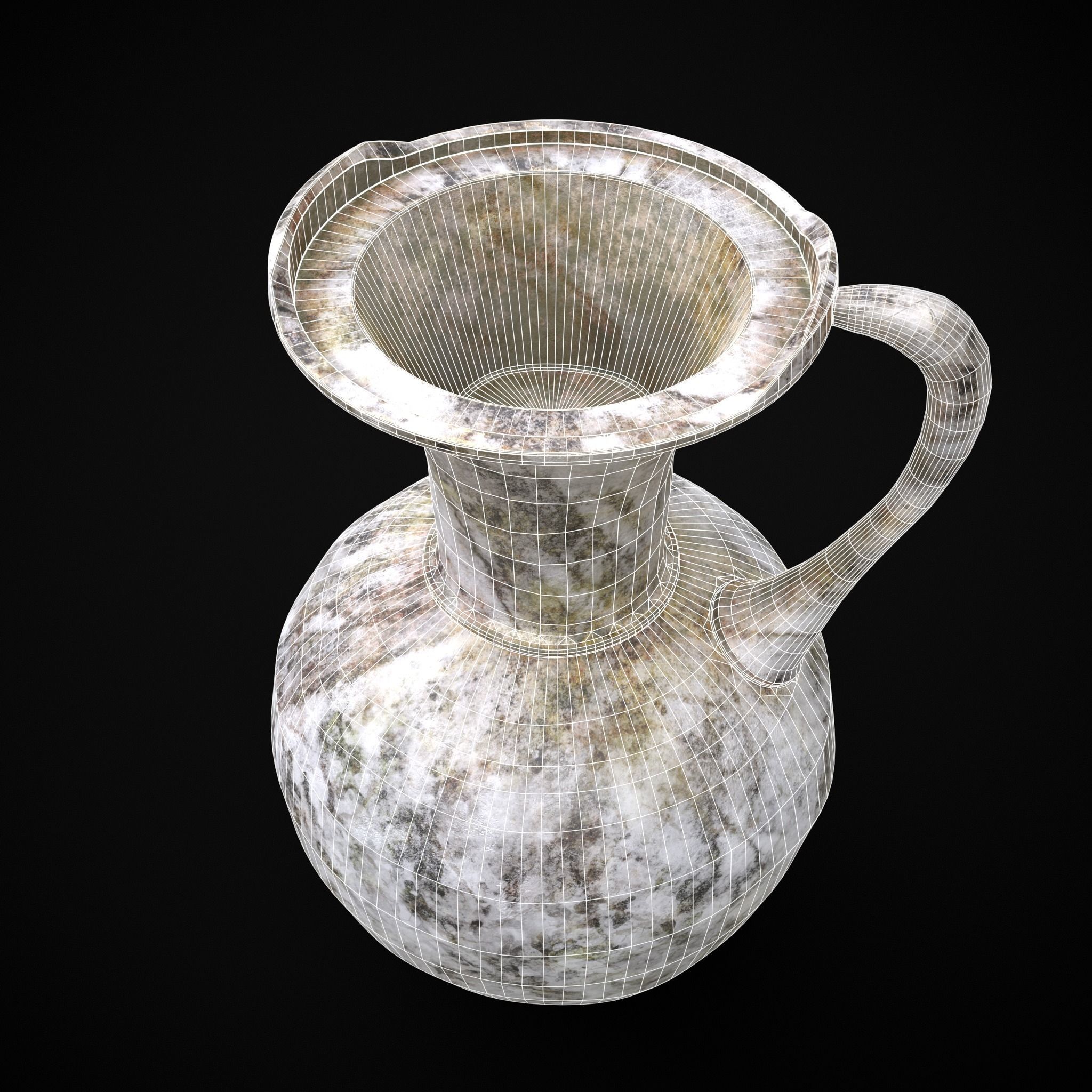 Marble Pitchers 3D Model Collection_8
