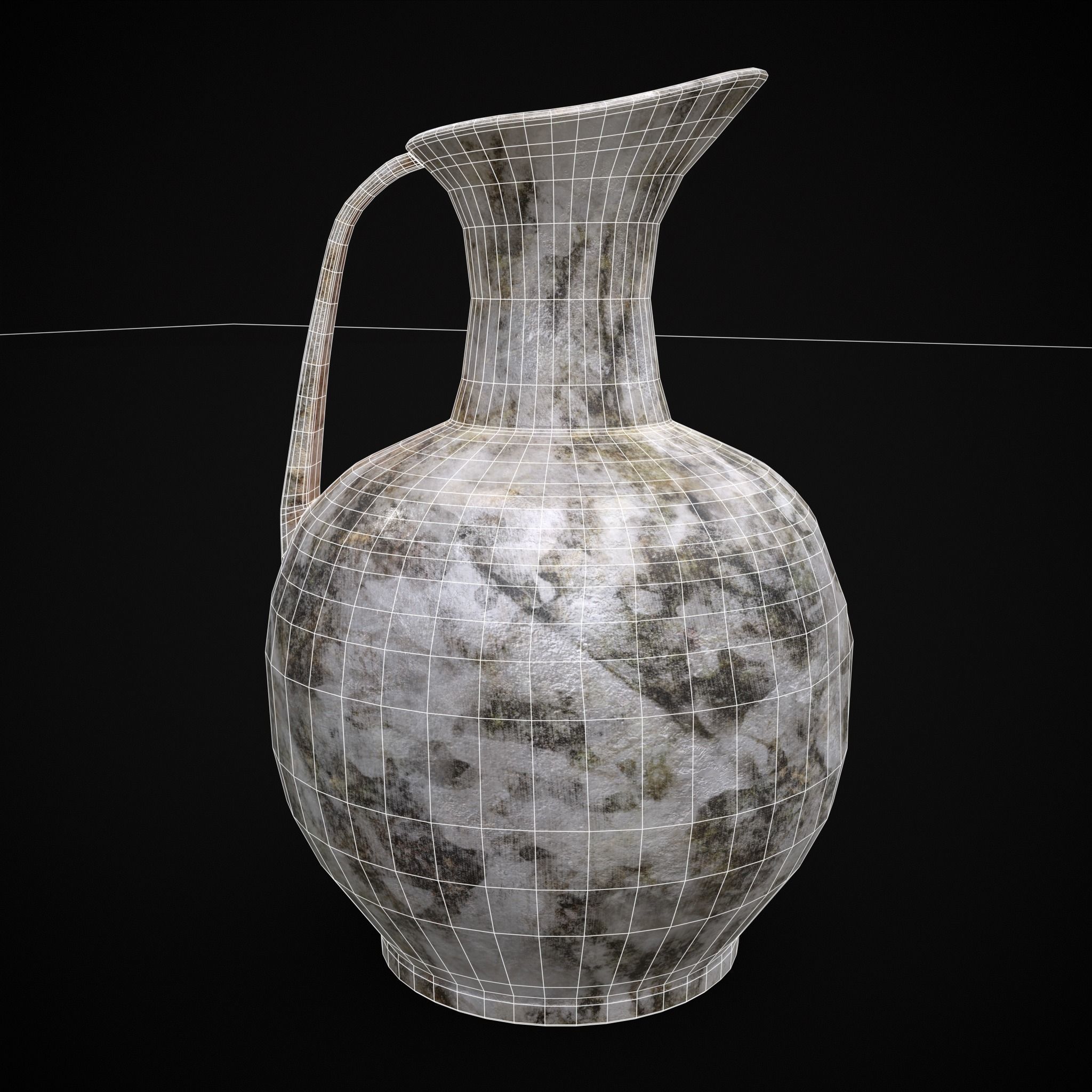Marble Pitchers 3D Model Collection_14