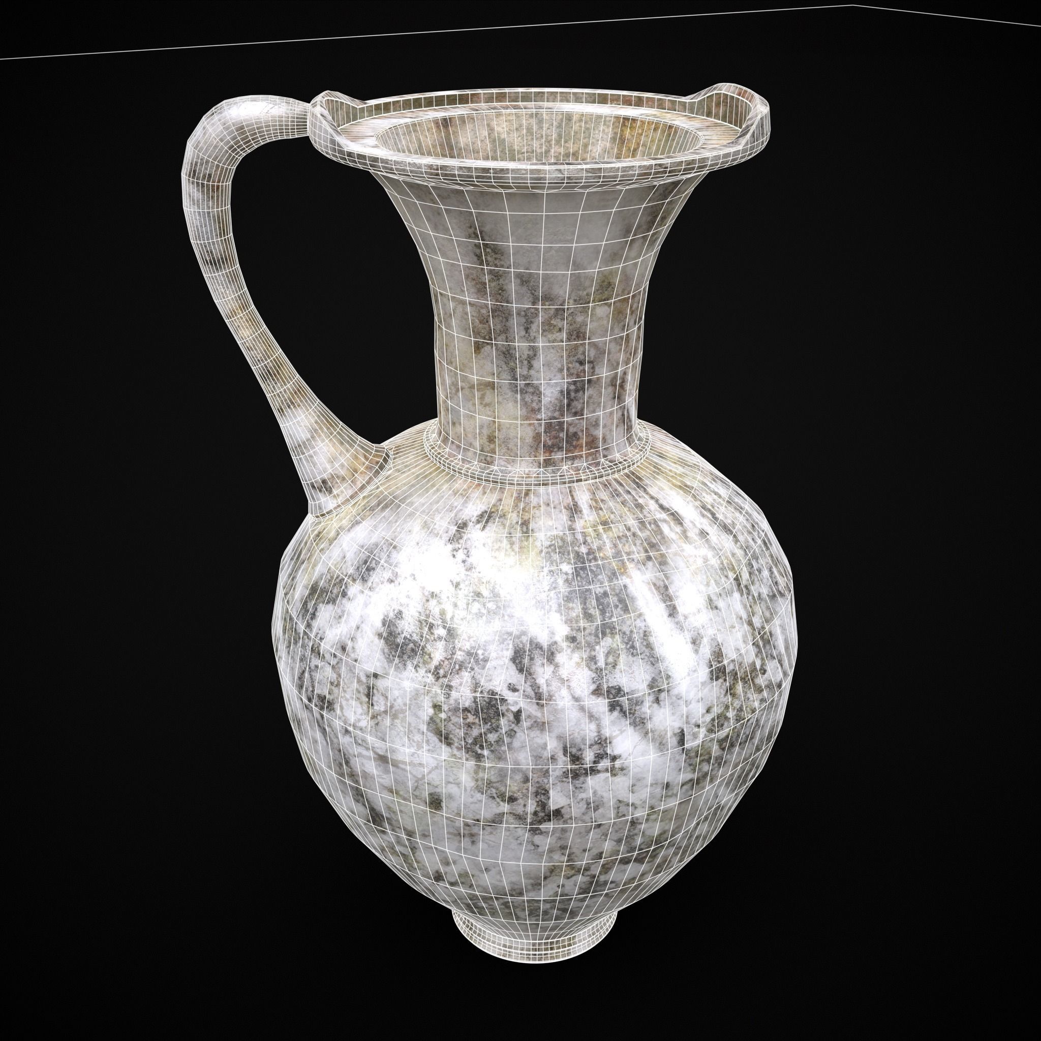 Marble Pitchers 3D Model Collection_10